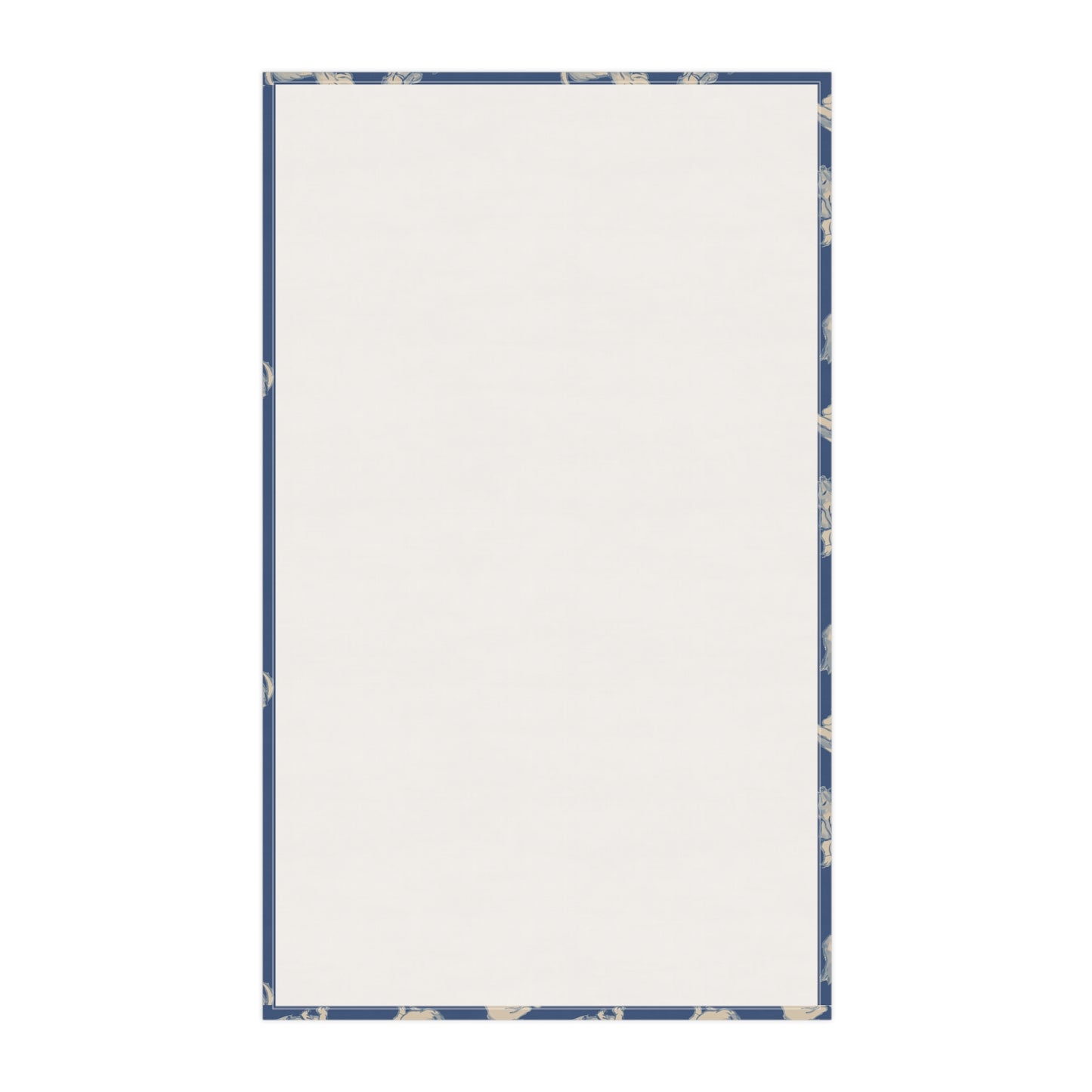 Blue Dog On Navy Night Sky Tea Towels (cotton)