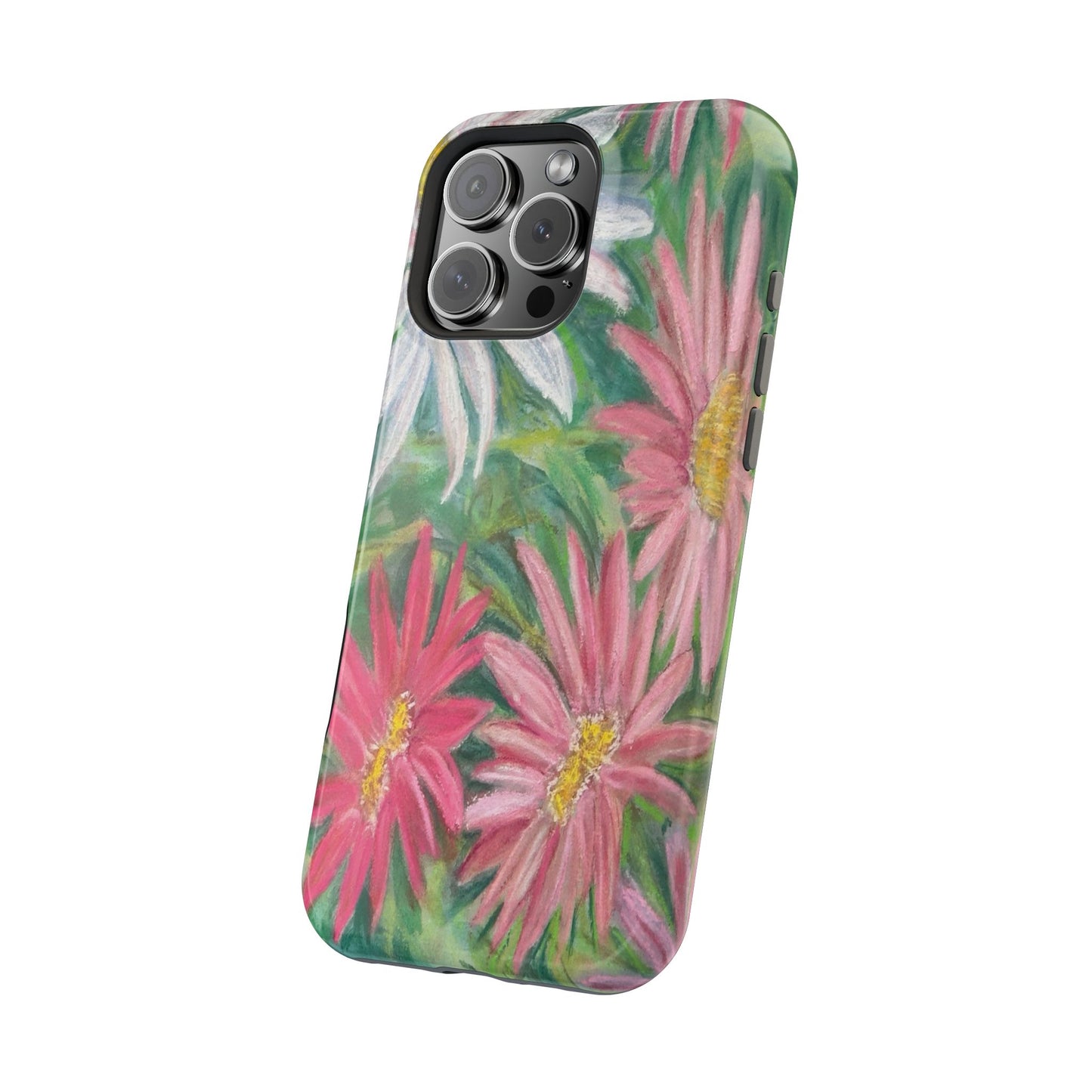 Painted Daisy  Magnetic Phone Case — Impact‑Resistant Protective Cover
