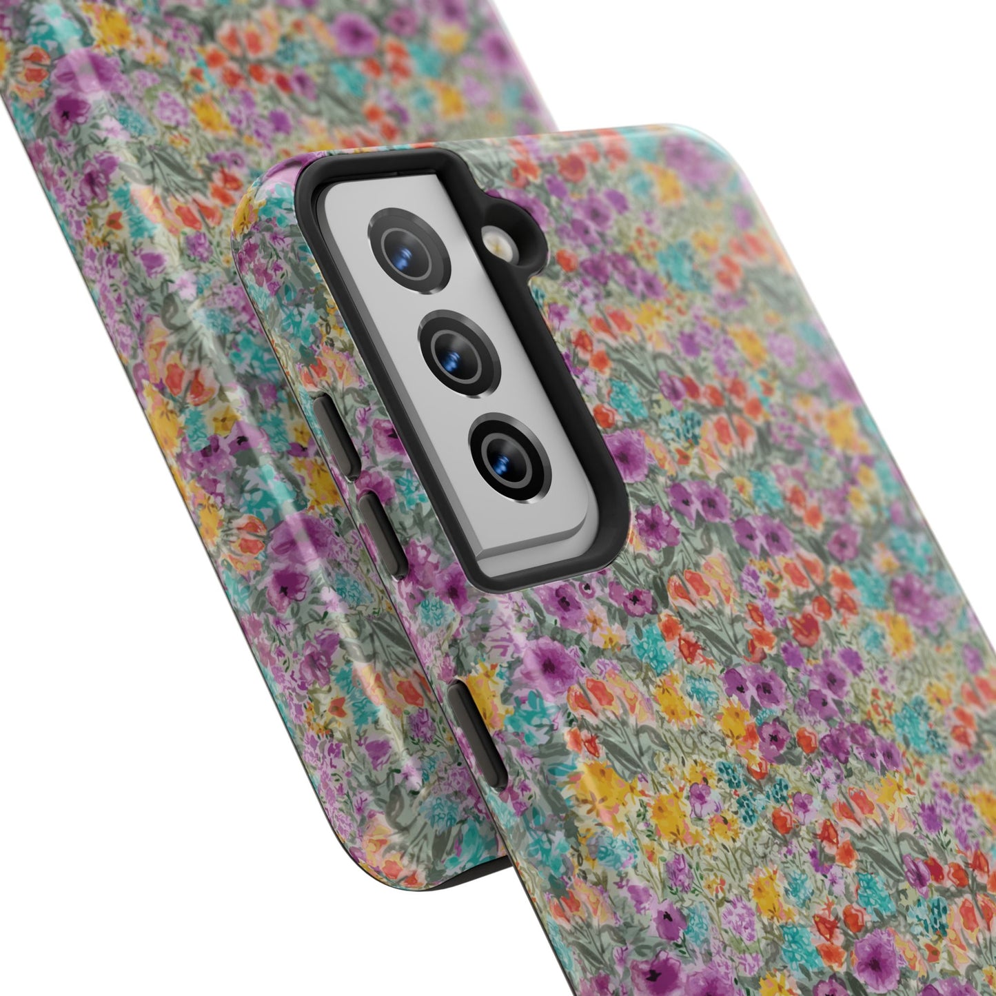 Wildflower Harmony  Watercolor Wildflower Phone Case – Colorful Floral Botanical Design Tough Phone Case