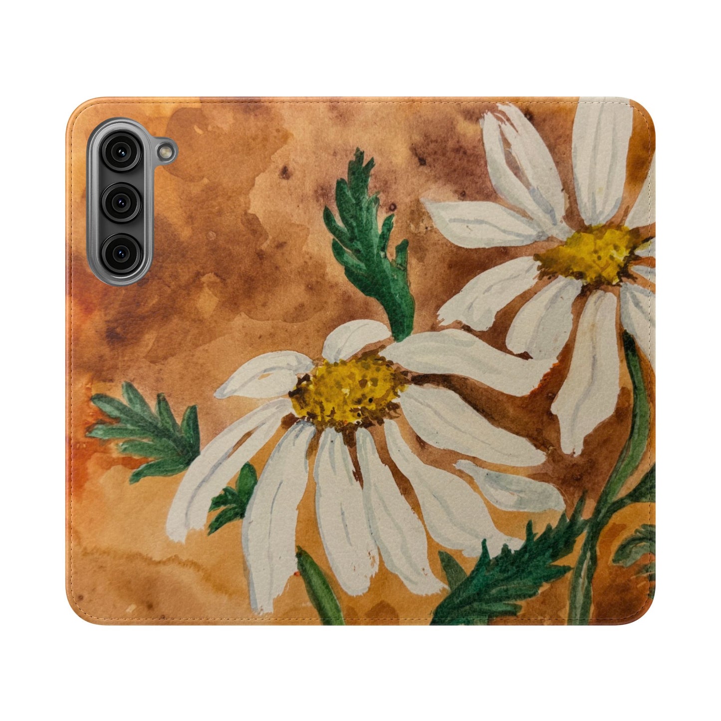 Golden Hour Daisies — Fold-Over Phone Case