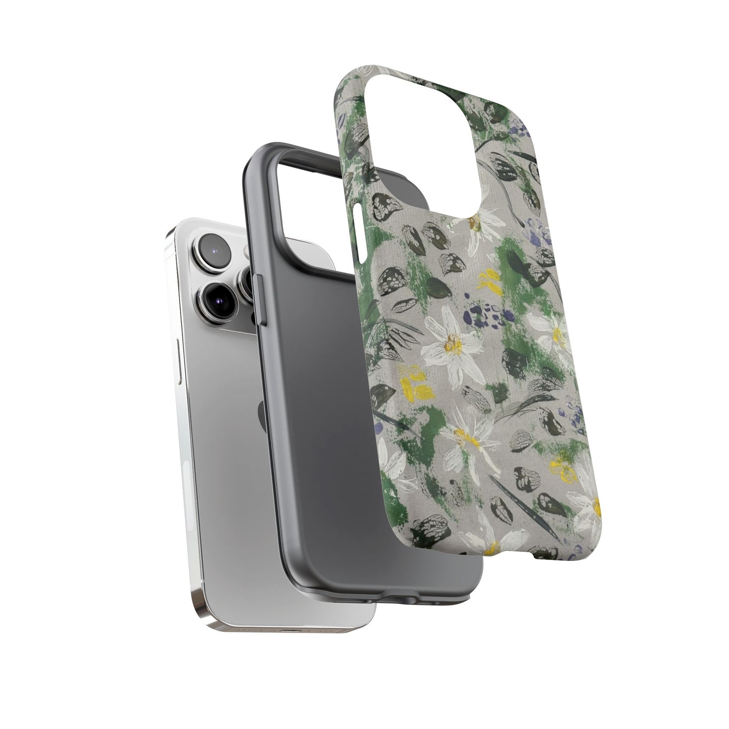 The Secret Woodland Garden Tough Phone Case | Botanical Floral iPhone Case | Whimsical Wildflower Phone Cover