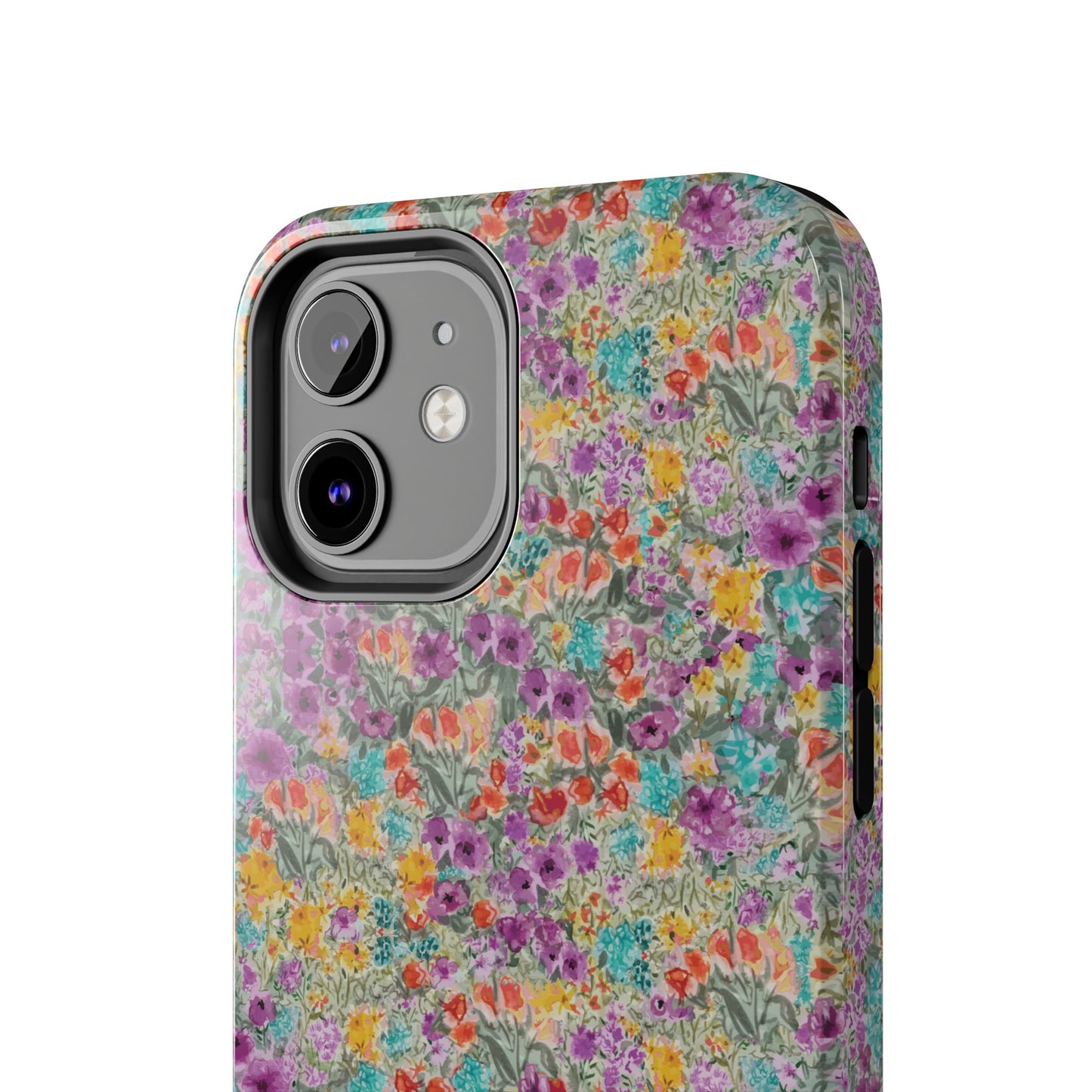 Wildflower Harmony  Watercolor Wildflower Phone Case – Colorful Floral Botanical Design Tough Phone Case