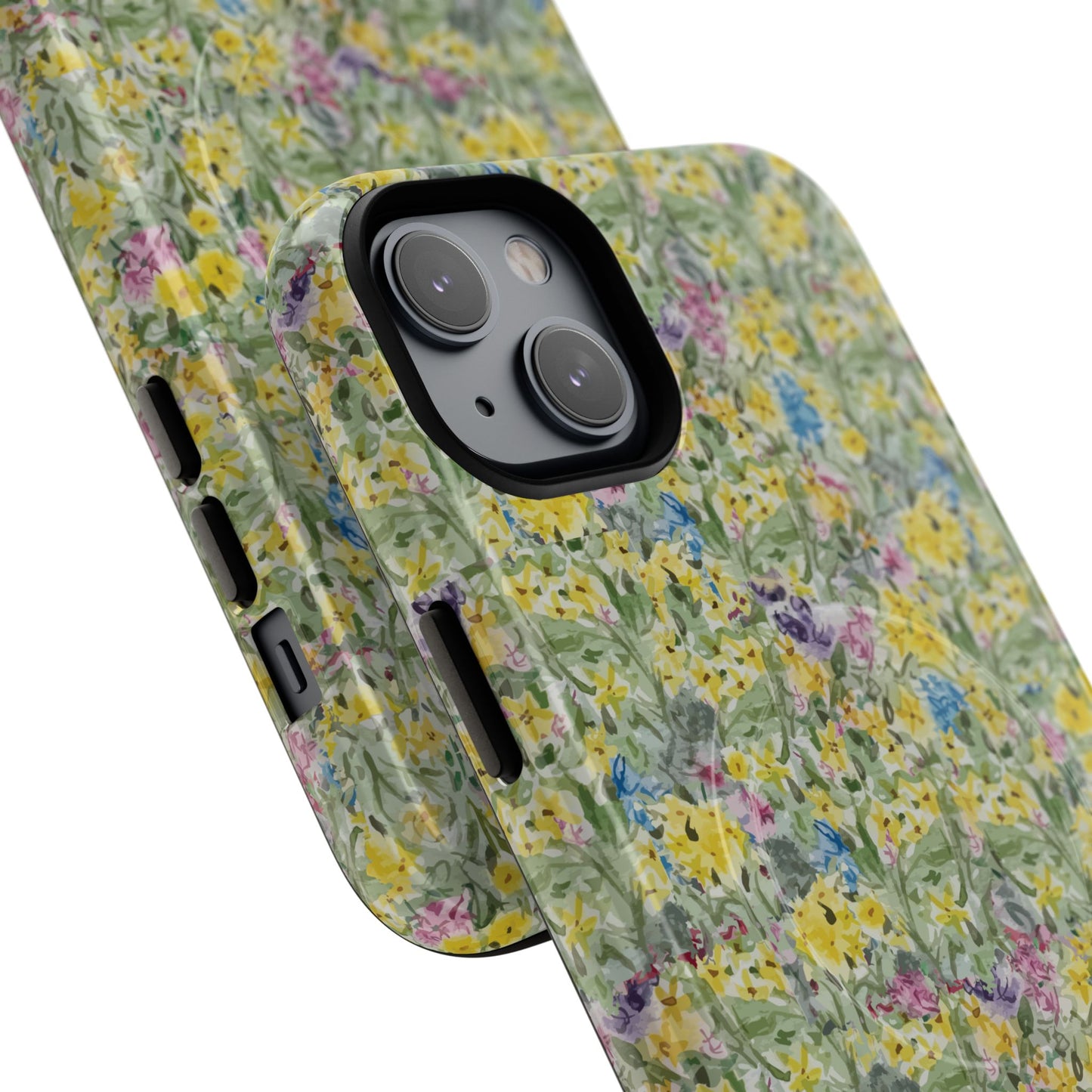 Wildflower Meadow Tough Magnetic Phone Case Watercolor Floral Botanical Case