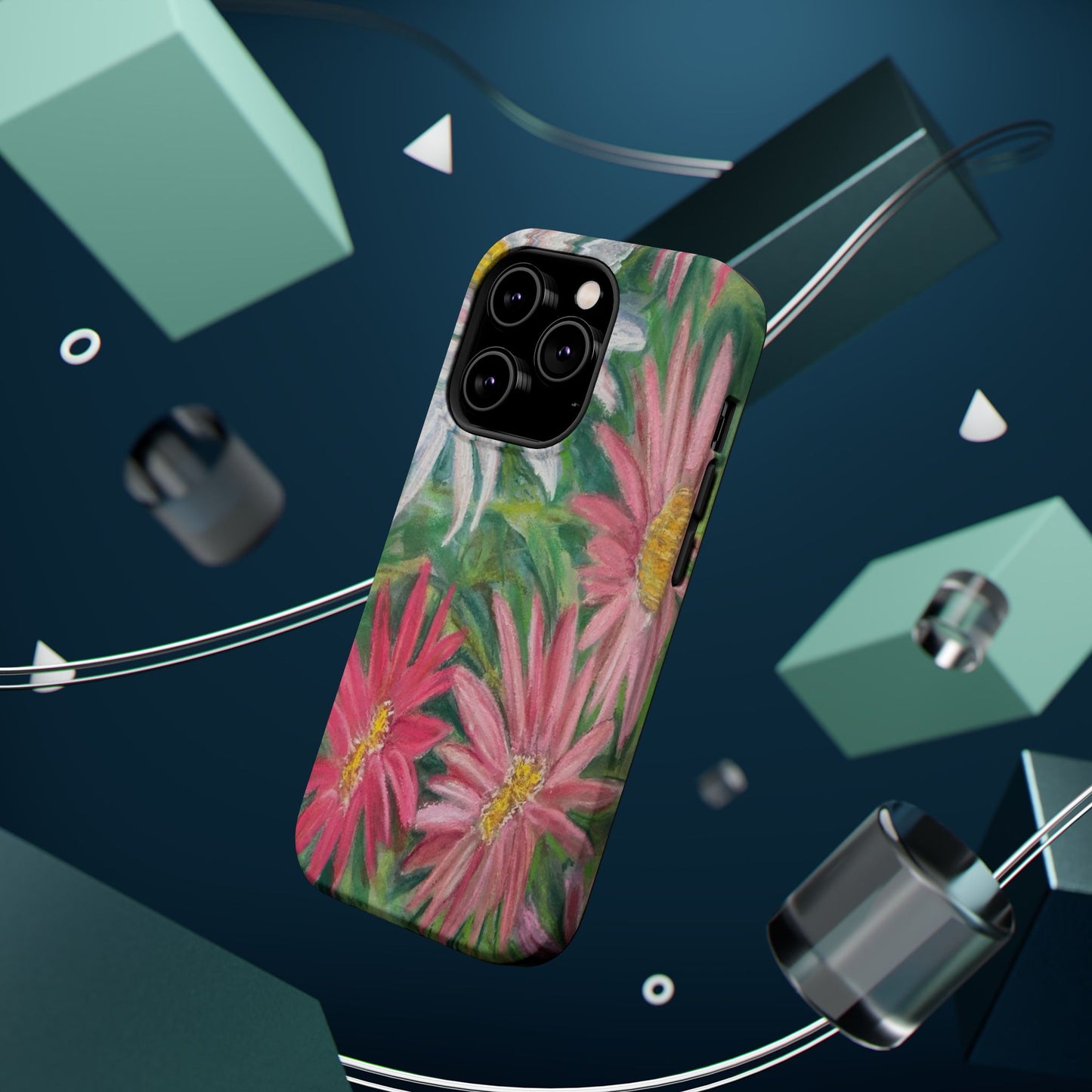 Painted Daisy  Magnetic Phone Case — Impact‑Resistant Protective Cover