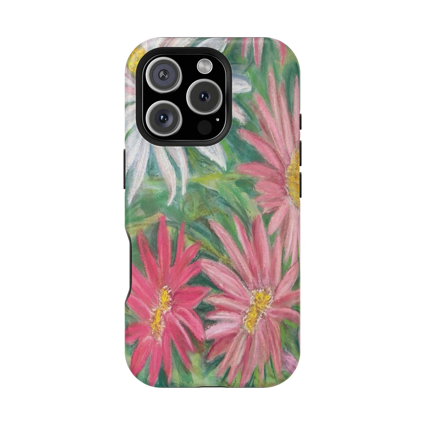 Painted Daisy  Magnetic Phone Case — Impact‑Resistant Protective Cover