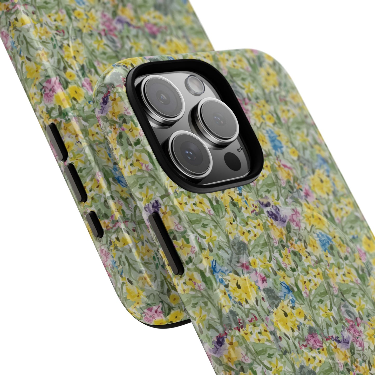 Wildflower Meadow Tough Magnetic Phone Case Watercolor Floral Botanical Case