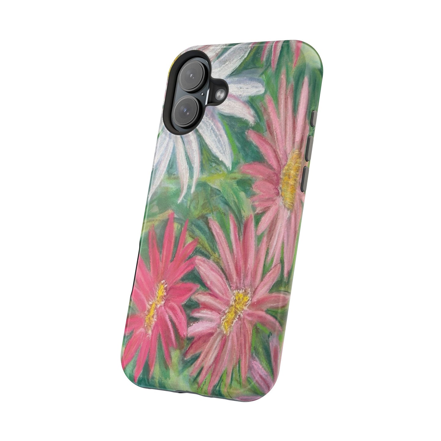 Painted Daisy  Magnetic Phone Case — Impact‑Resistant Protective Cover