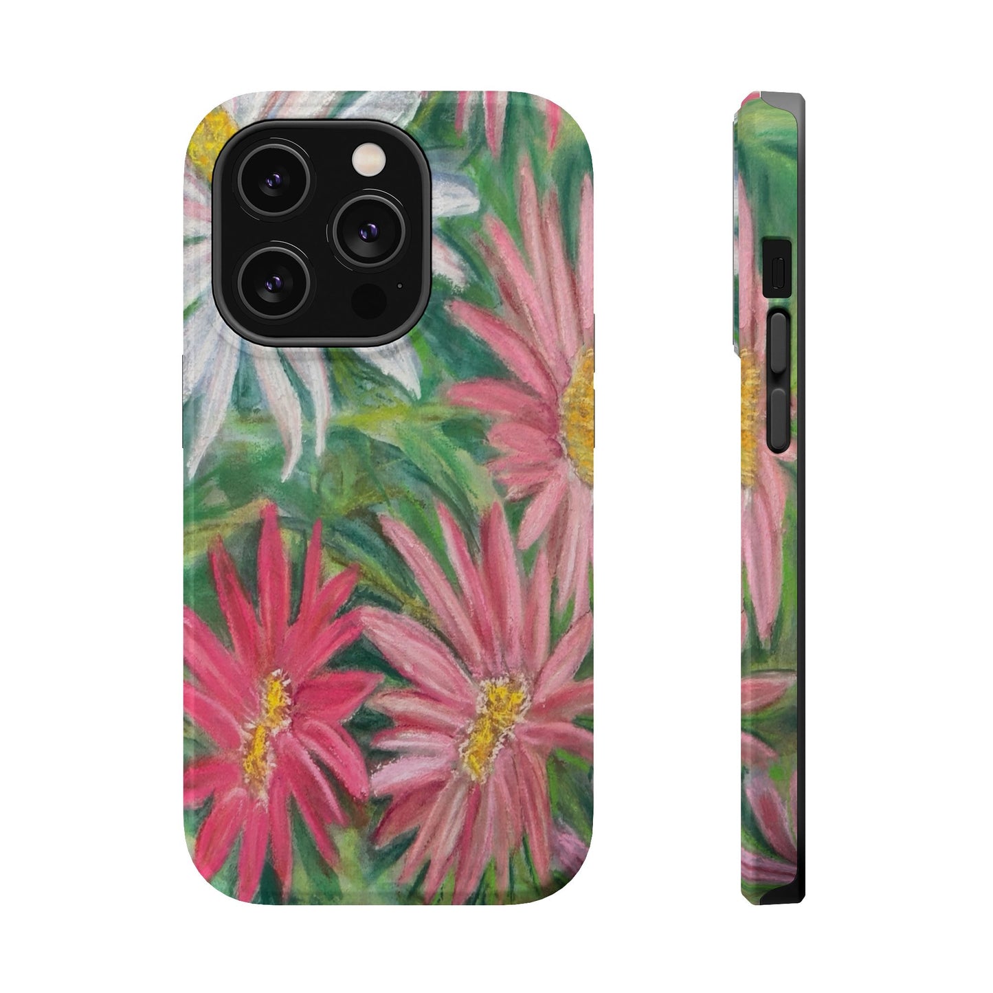 Painted Daisy  Magnetic Phone Case — Impact‑Resistant Protective Cover