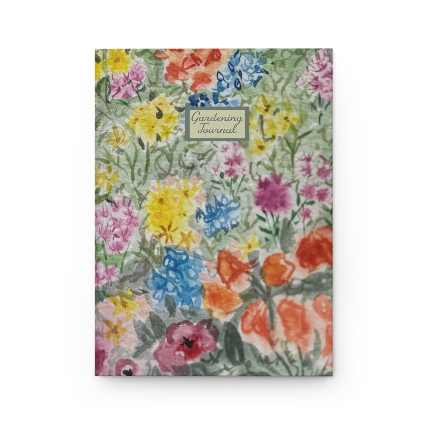 Gardening Journal – Meadow Blooms Watercolor Wildflower Notebook