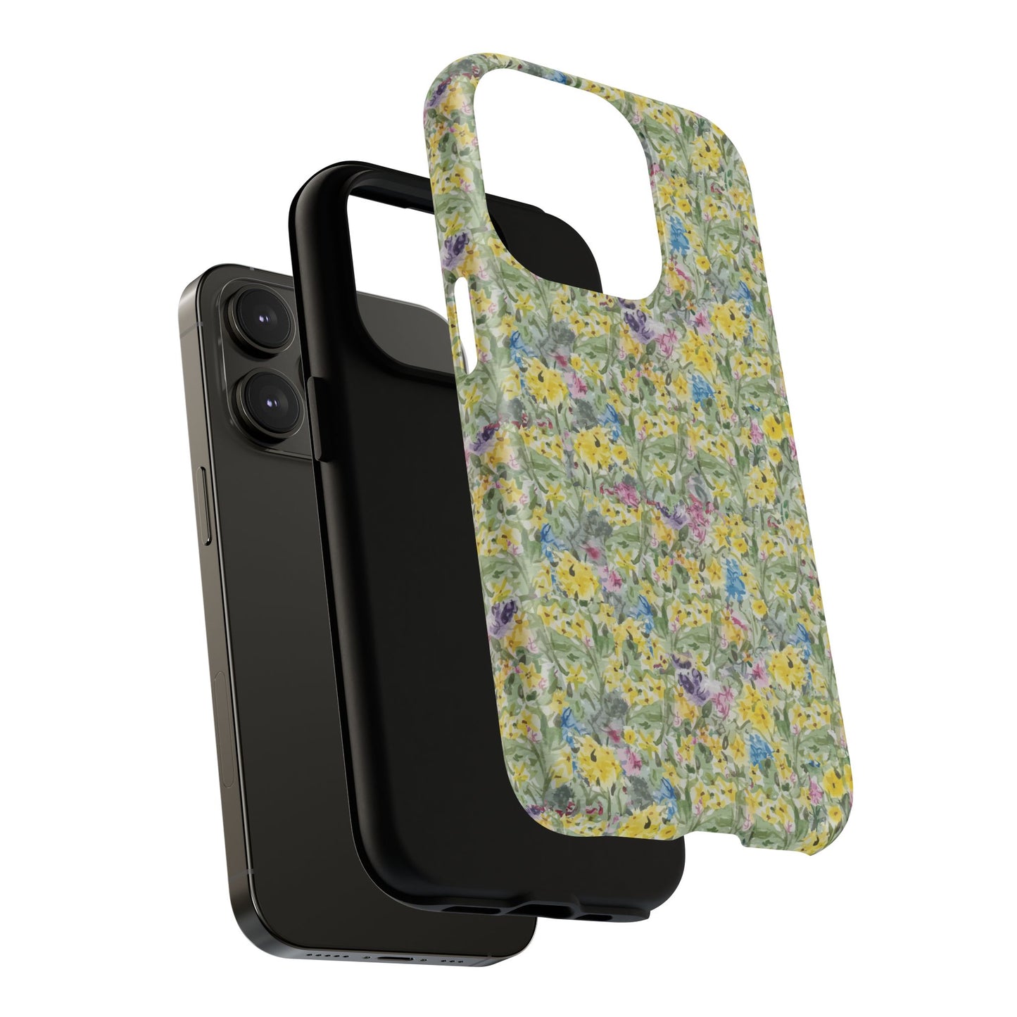 Wildflower Meadow Tough Magnetic Phone Case Watercolor Floral Botanical Case