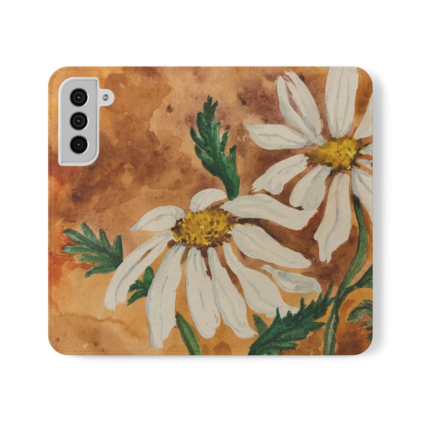 Golden Hour Daisies — Fold-Over Phone Case