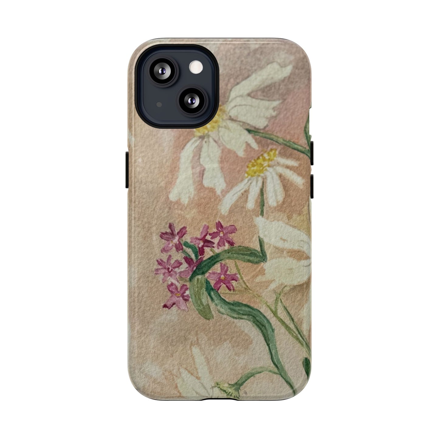 Floral Daisies Tough Magnetic Phone Case — Vintage Wildflower Design