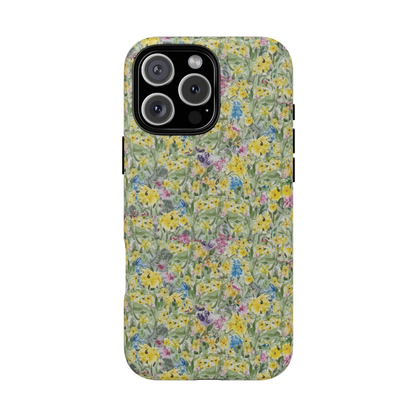 Wildflower Meadow Tough Magnetic Phone Case Watercolor Floral Botanical Case