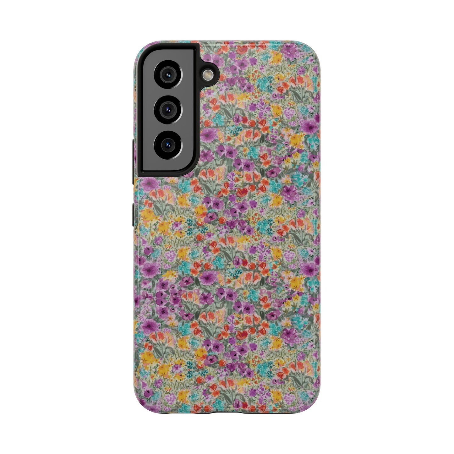 Wildflower Harmony  Watercolor Wildflower Phone Case – Colorful Floral Botanical Design Tough Phone Case