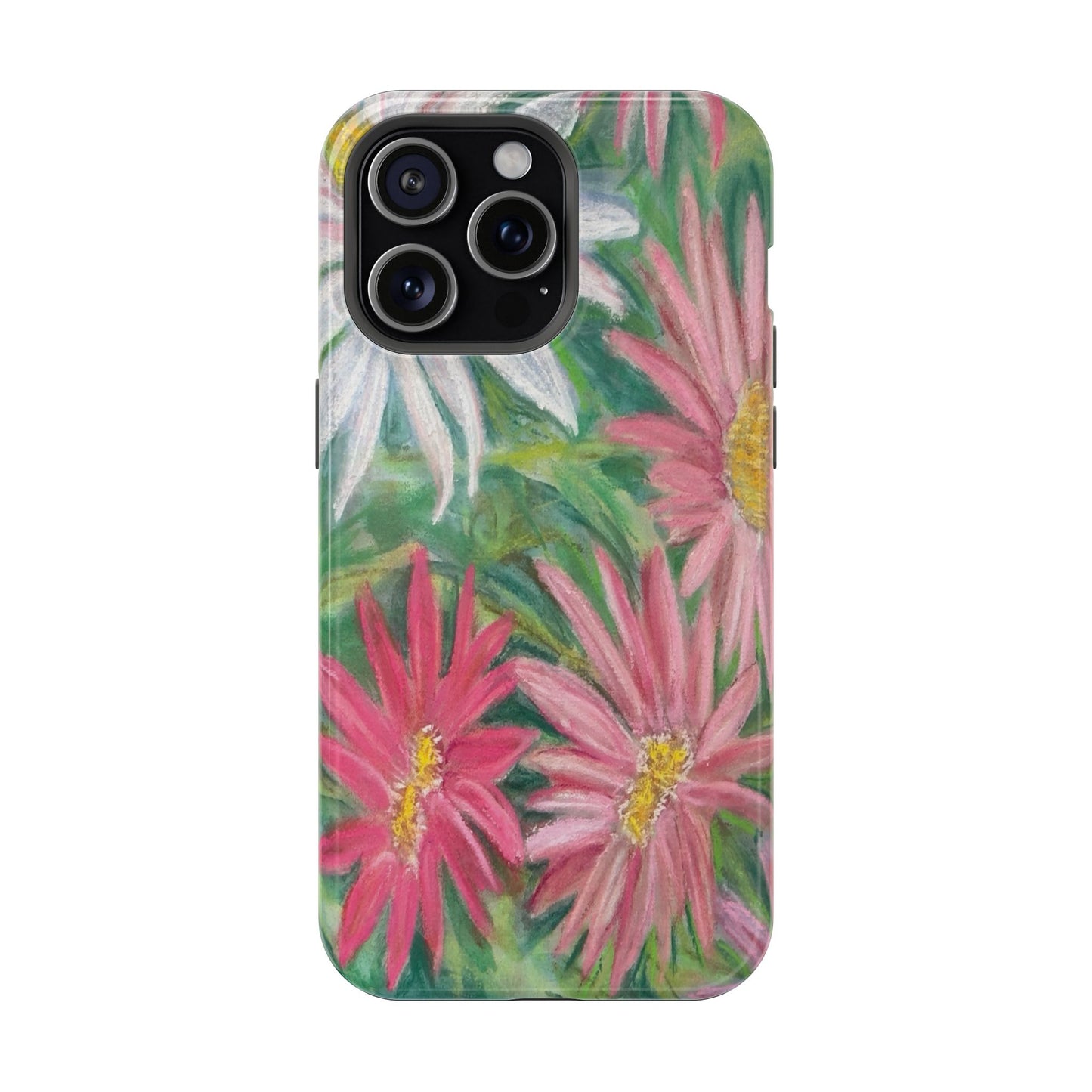 Painted Daisy  Magnetic Phone Case — Impact‑Resistant Protective Cover