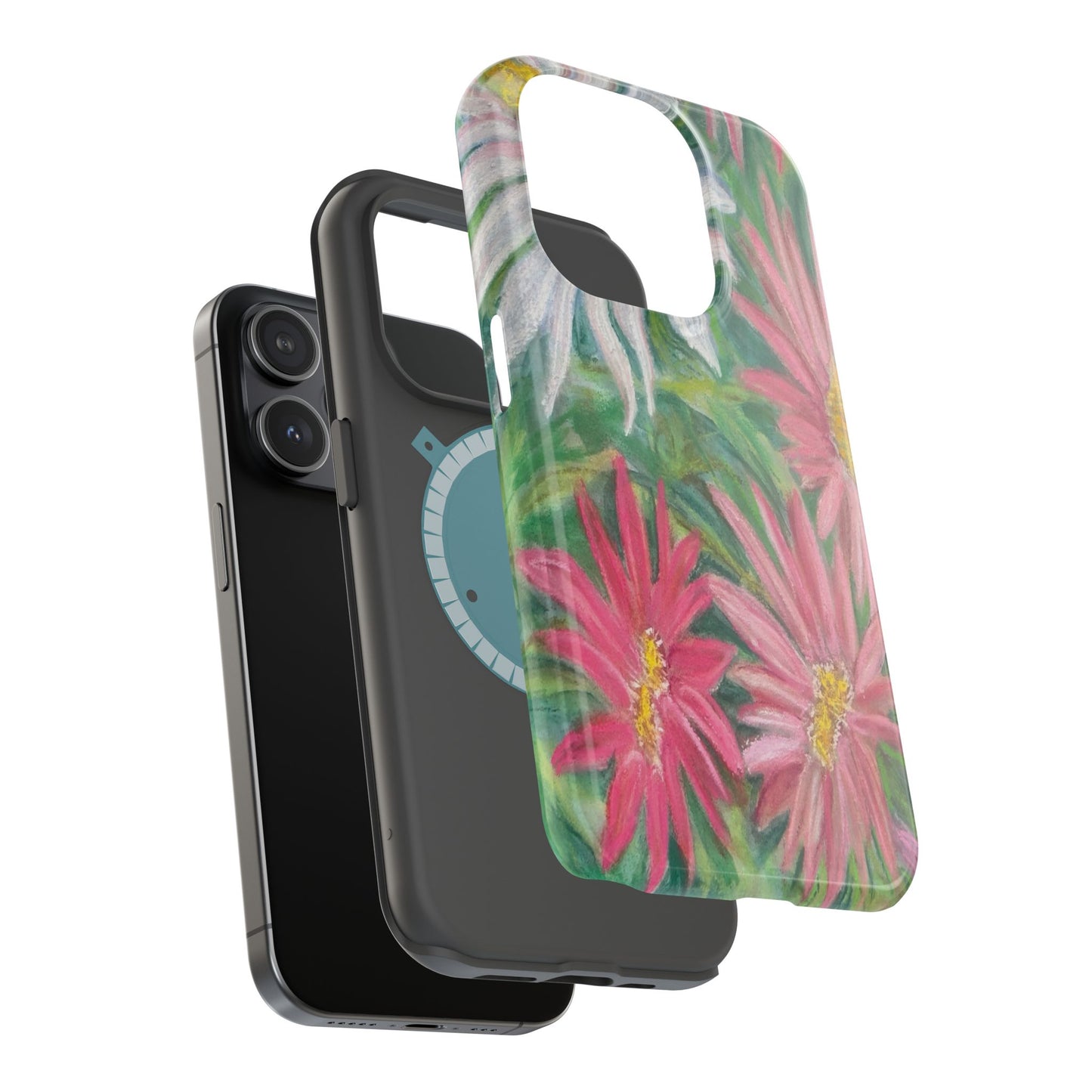 Painted Daisy  Magnetic Phone Case — Impact‑Resistant Protective Cover