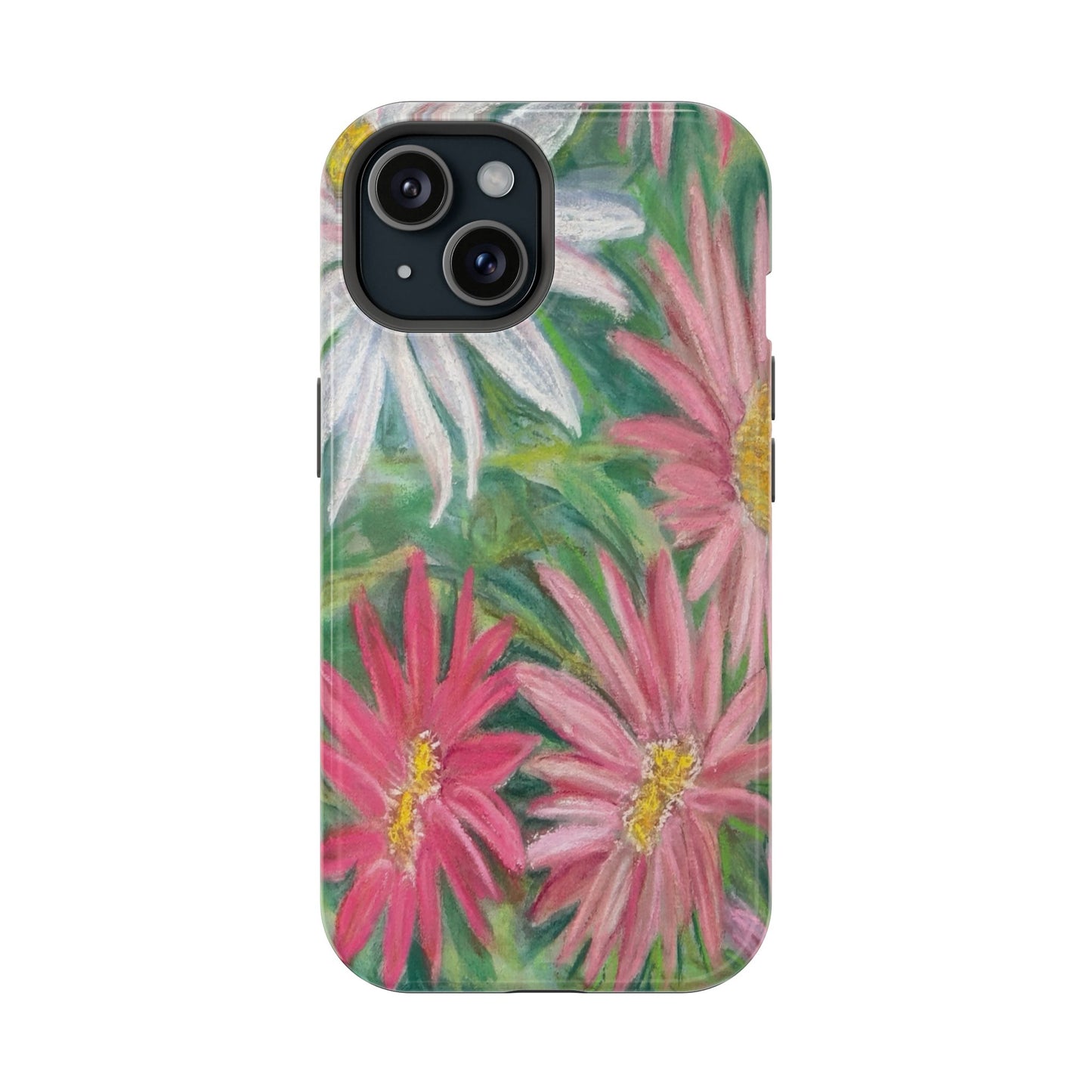 Painted Daisy  Magnetic Phone Case — Impact‑Resistant Protective Cover
