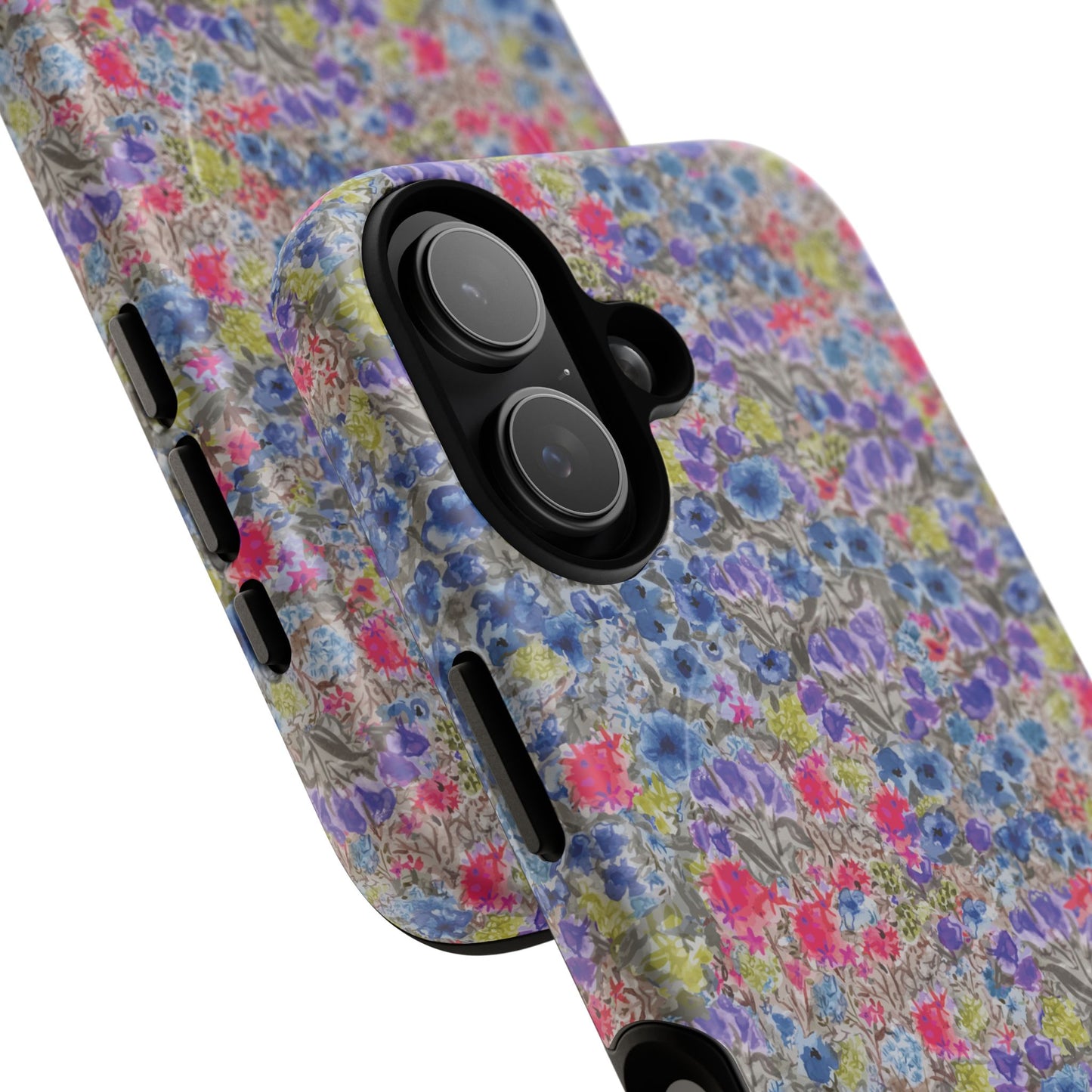 Blue Wildflower Meadow Blooms Watercolor Blue & Violet Floral Tough Magnetic Phone Cases