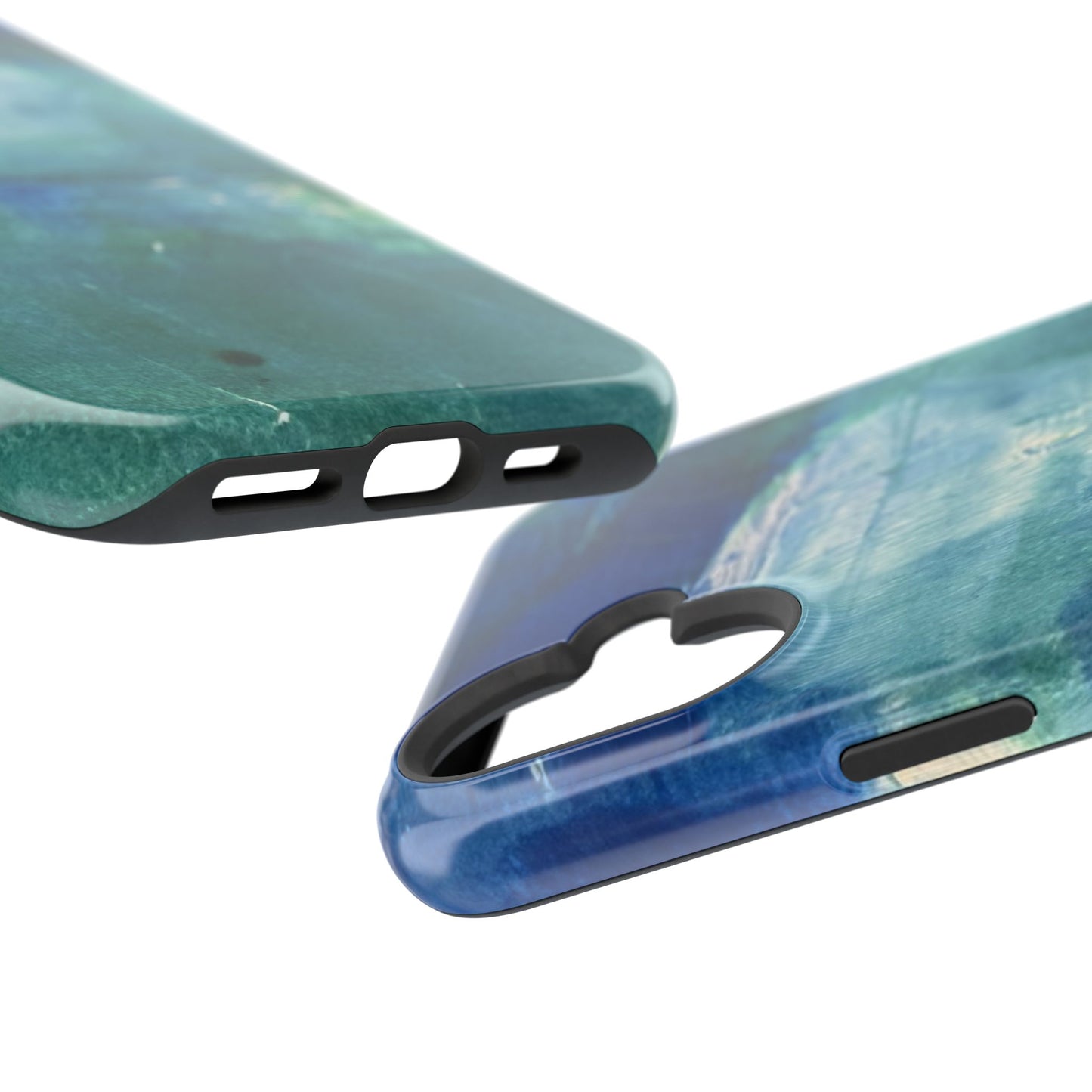 Where the Water Sleeps Magnetic Impact-Resistant Phone Case — Abstract Ocean Blue Art Blues Teal Green