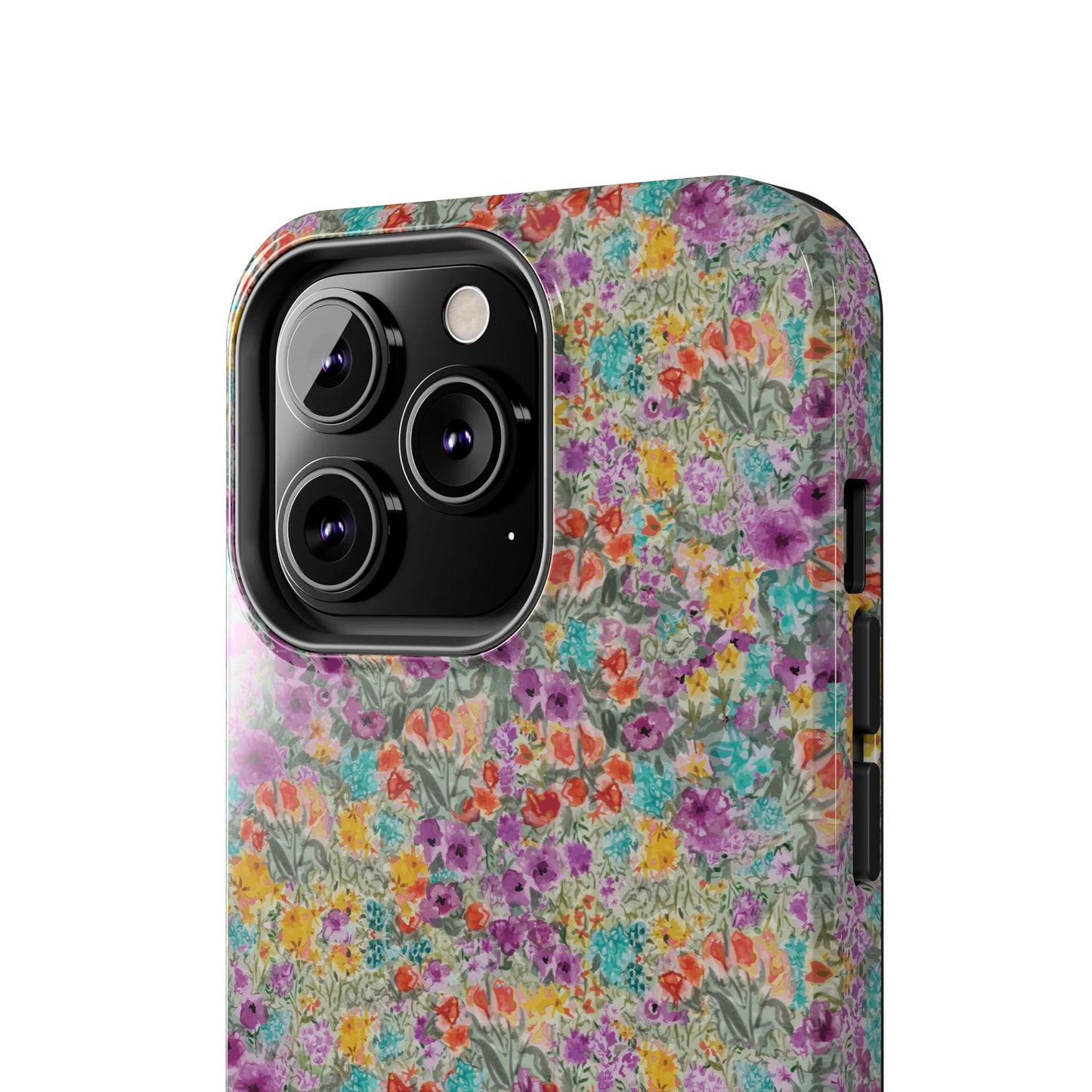 Wildflower Harmony  Watercolor Wildflower Phone Case – Colorful Floral Botanical Design Tough Phone Case