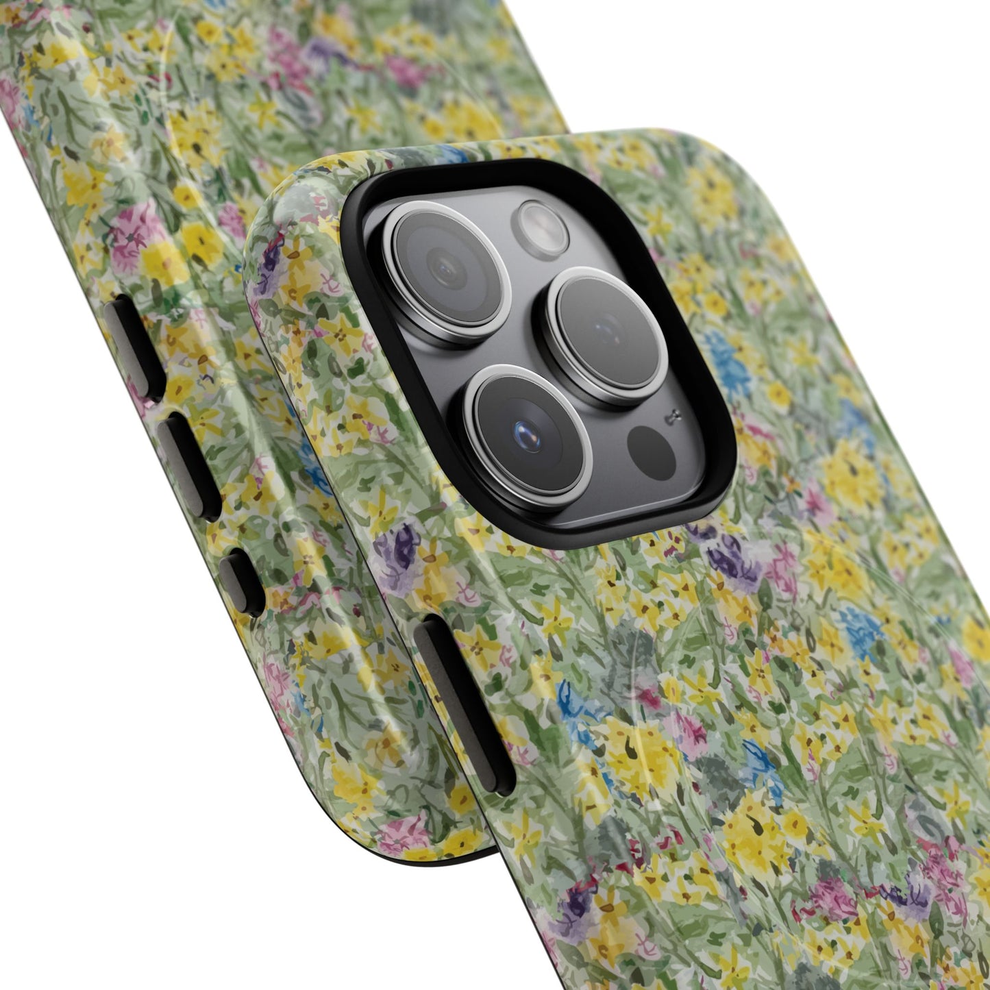 Wildflower Meadow Tough Magnetic Phone Case Watercolor Floral Botanical Case