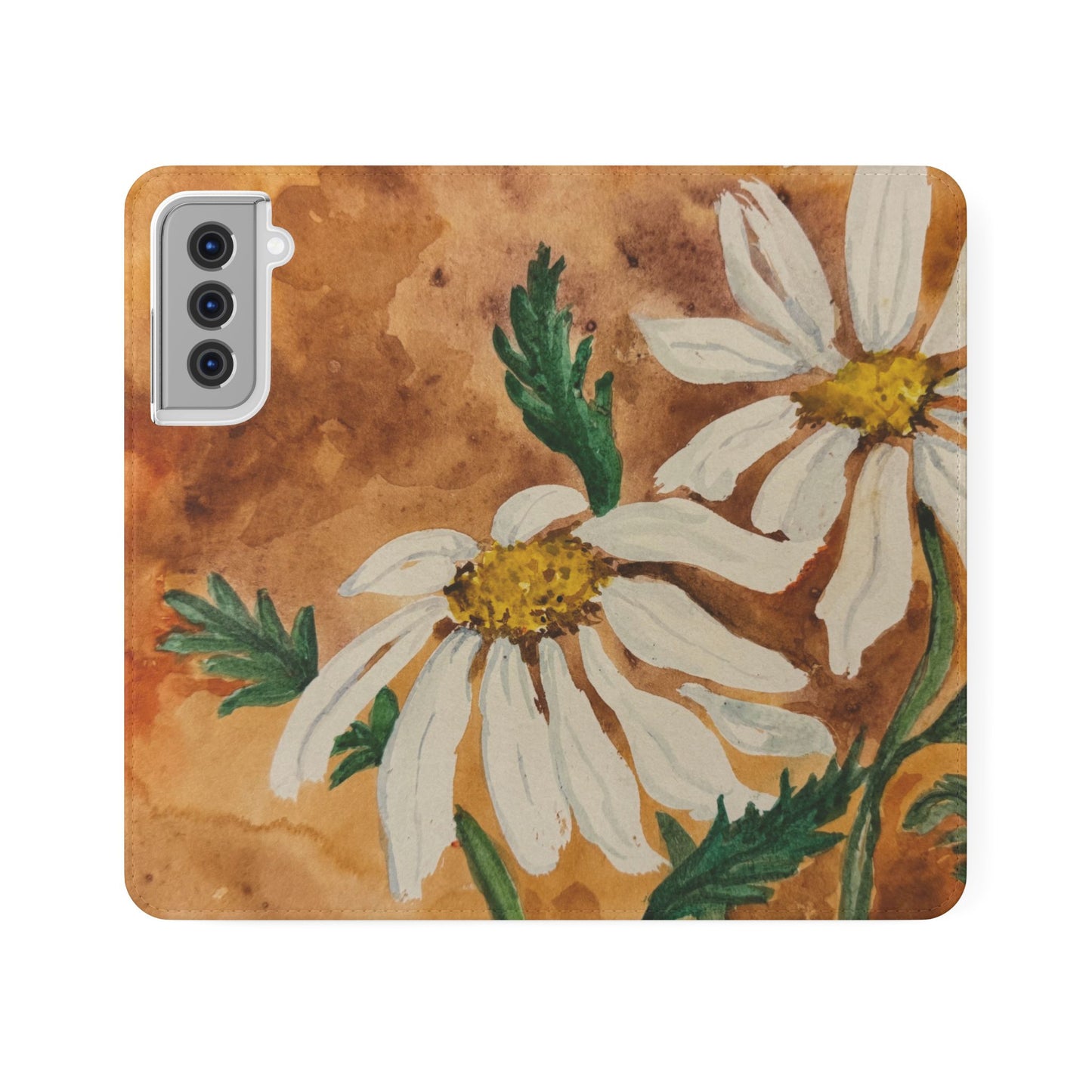 Golden Hour Daisies — Fold-Over Phone Case