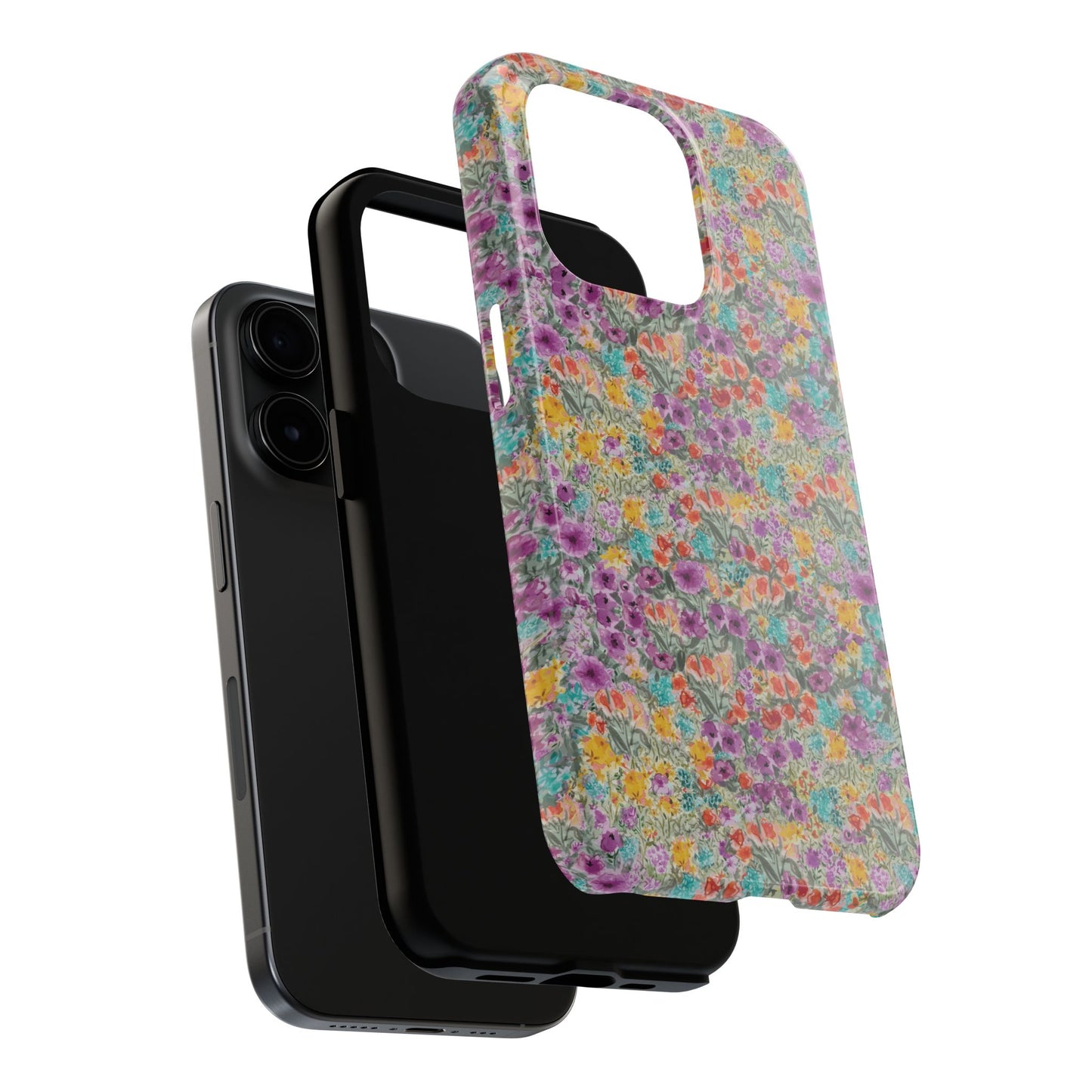 Wildflower Harmony  Watercolor Wildflower Phone Case – Colorful Floral Botanical Design Tough Phone Case