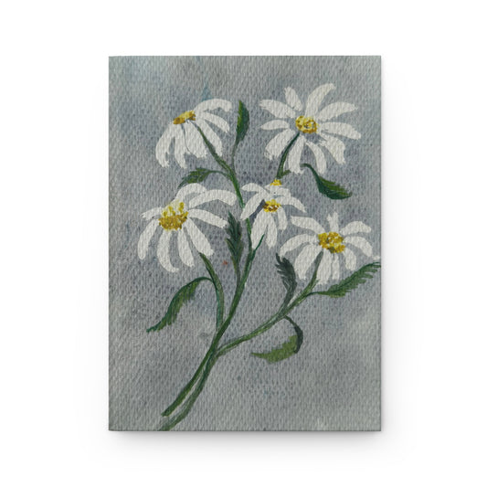 Daisy Bouquet Hardcover Journal — Floral Painted Notebook for Notes & Journaling