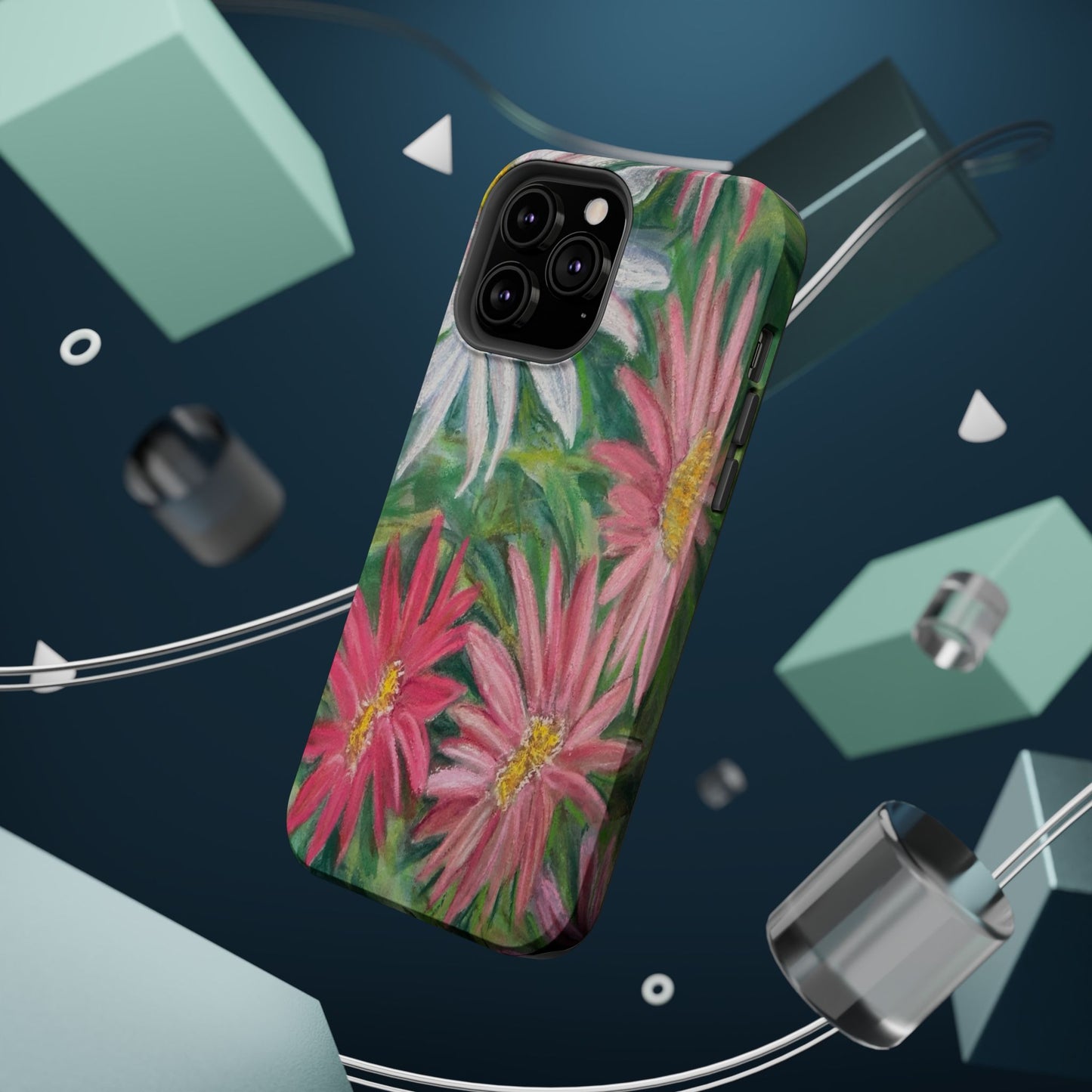 Painted Daisy  Magnetic Phone Case — Impact‑Resistant Protective Cover