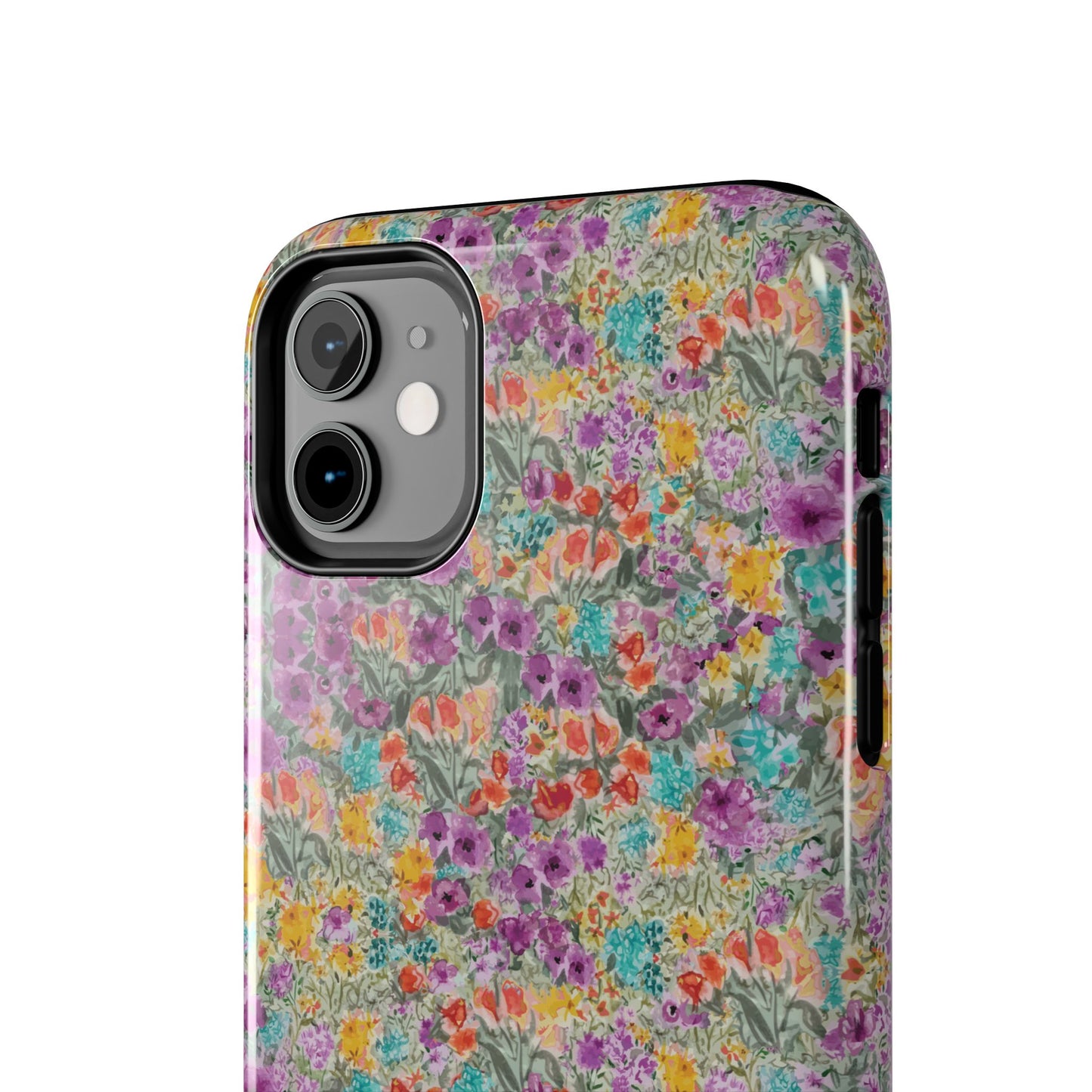 Wildflower Harmony  Watercolor Wildflower Phone Case – Colorful Floral Botanical Design Tough Phone Case