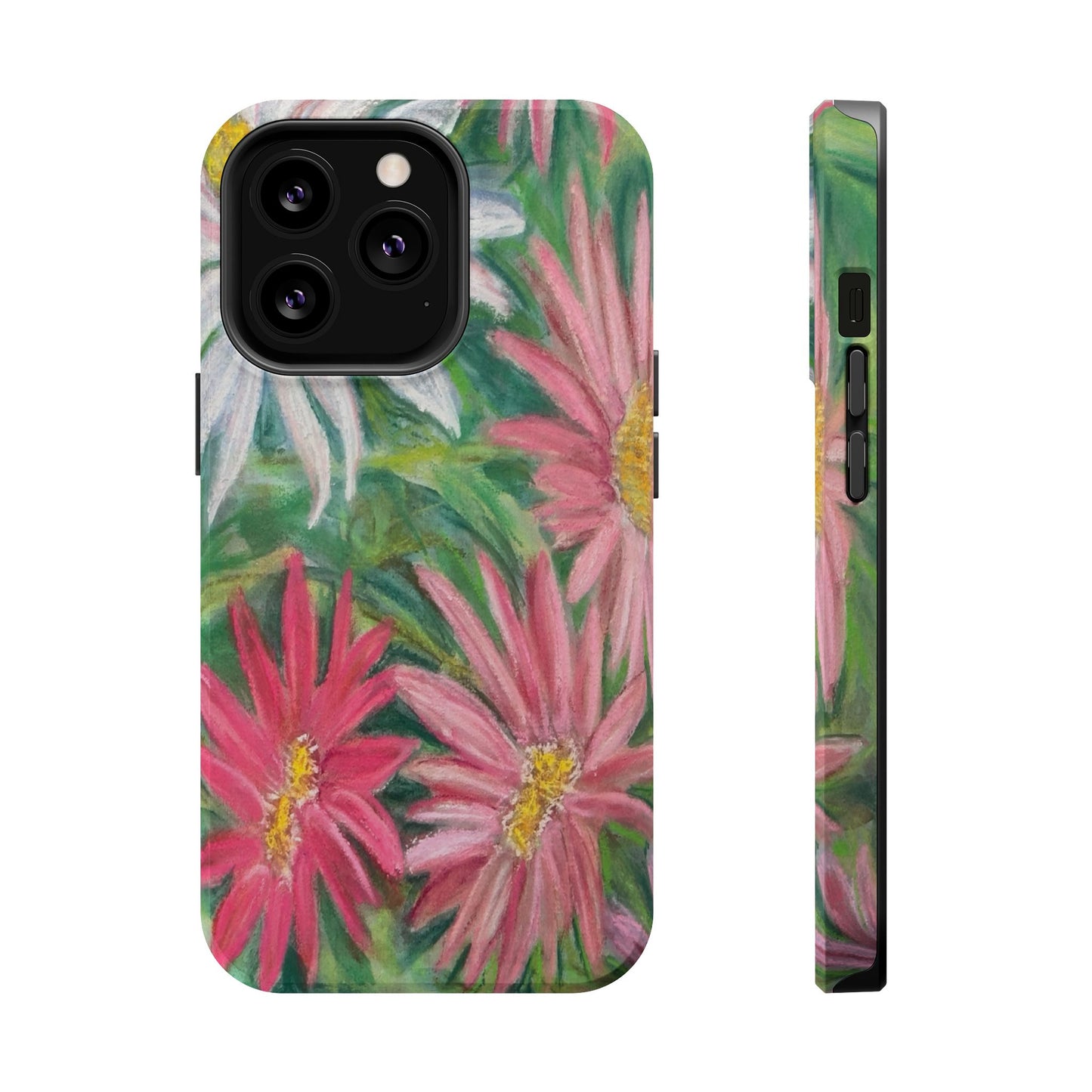 Painted Daisy  Magnetic Phone Case — Impact‑Resistant Protective Cover