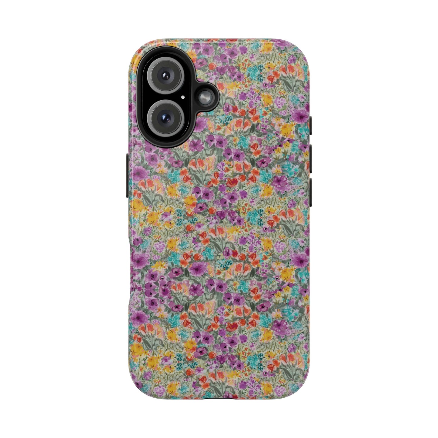 Wildflower Harmony  Watercolor Wildflower Phone Case – Colorful Floral Botanical Design Tough Phone Case