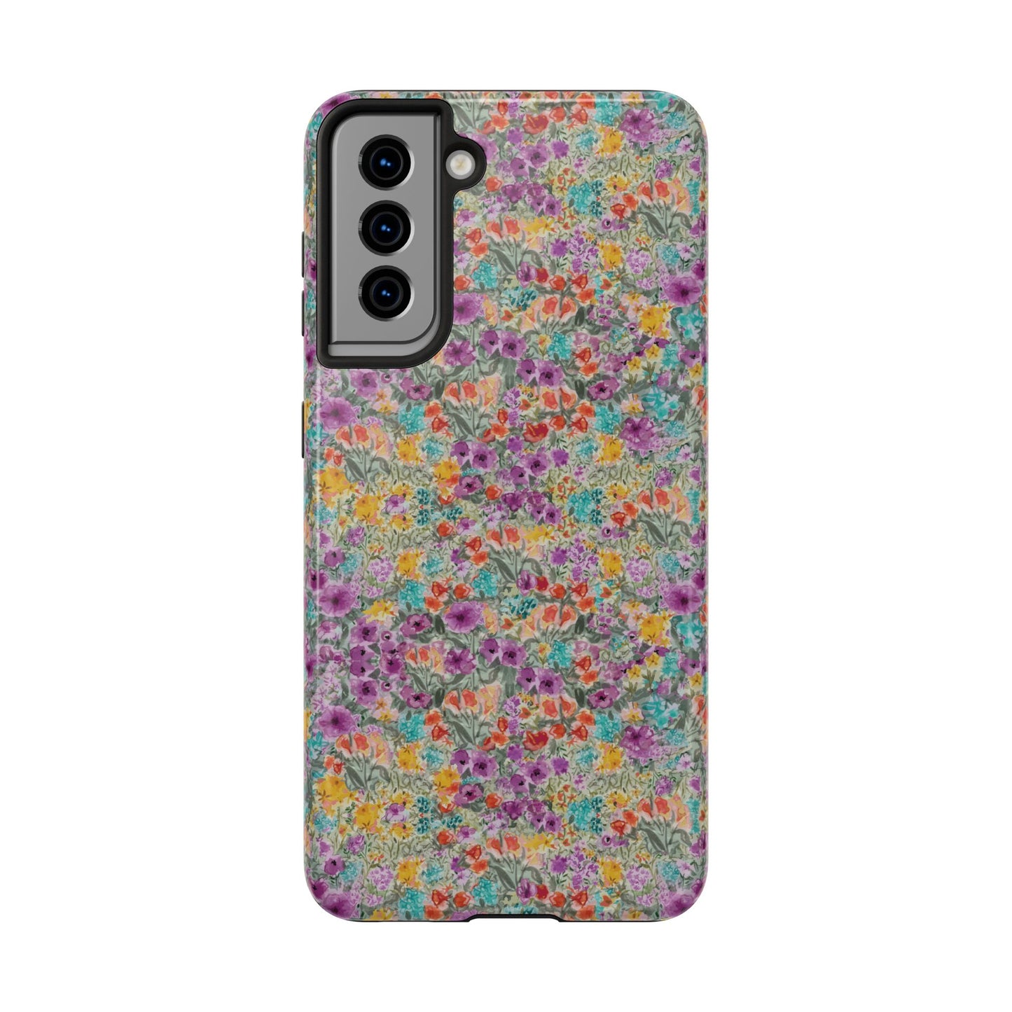 Wildflower Harmony  Watercolor Wildflower Phone Case – Colorful Floral Botanical Design Tough Phone Case