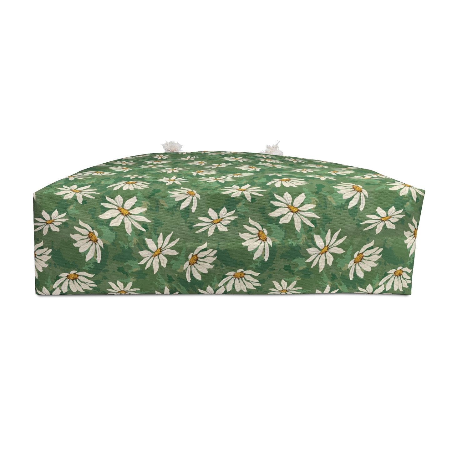 Daisy Meadow Weekender Bag — Green Floral Travel Tote