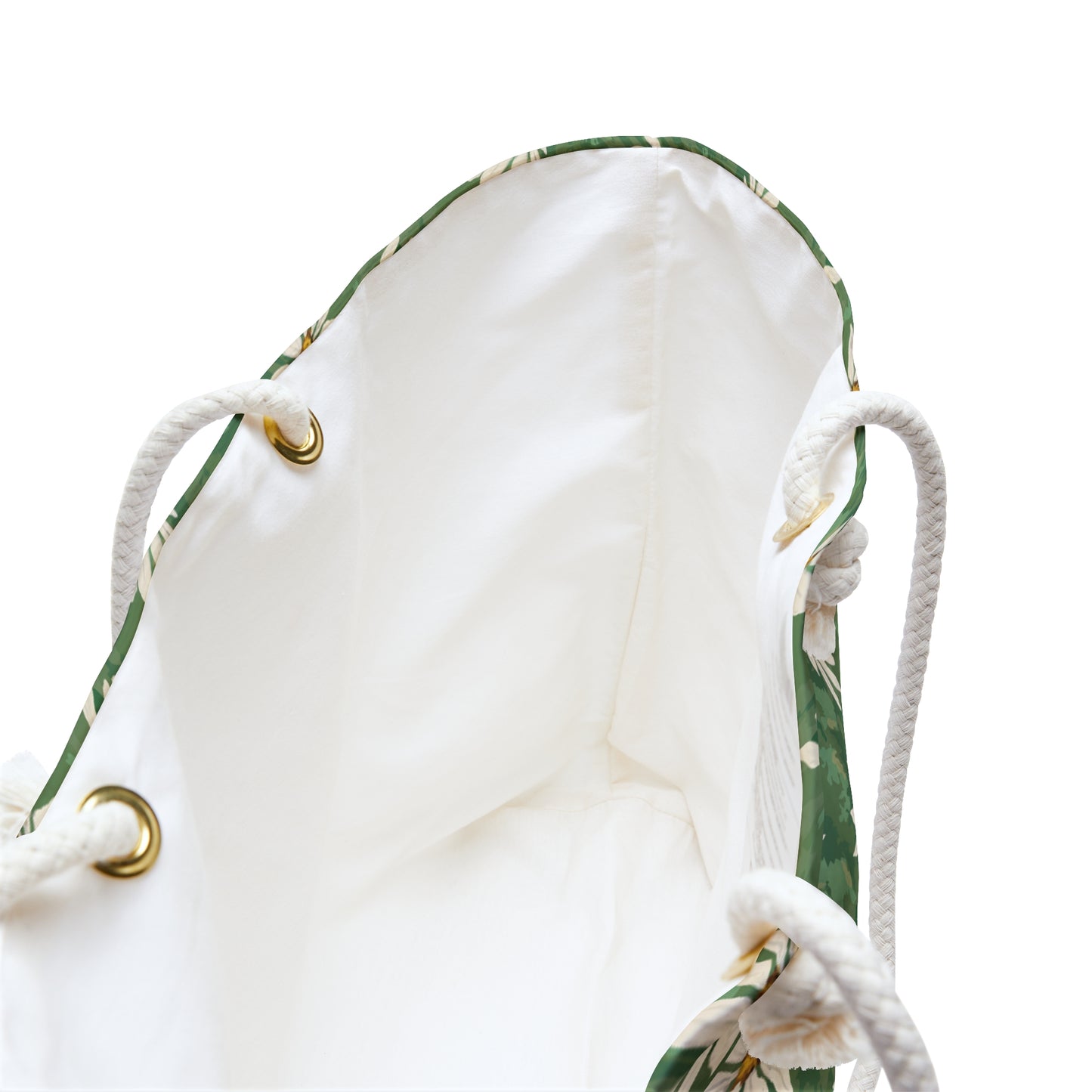 Daisy Meadow Weekender Bag — Green Floral Travel Tote