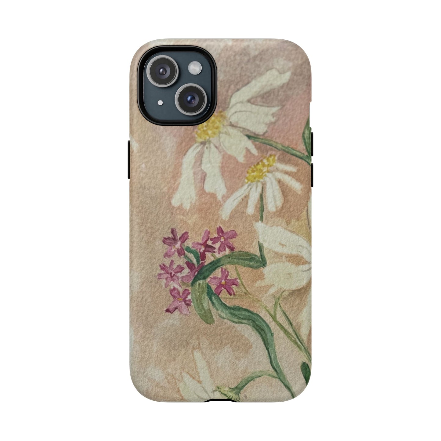 Floral Daisies Tough Magnetic Phone Case — Vintage Wildflower Design
