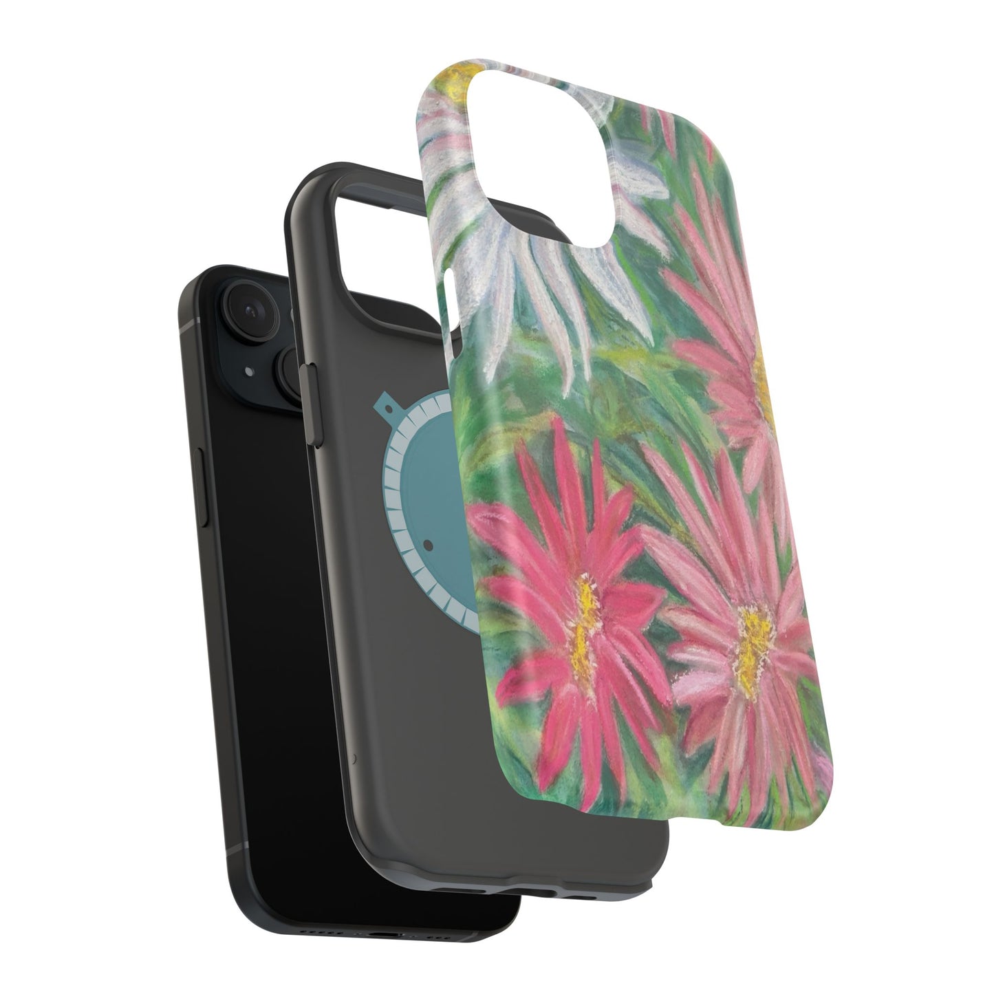 Painted Daisy  Magnetic Phone Case — Impact‑Resistant Protective Cover
