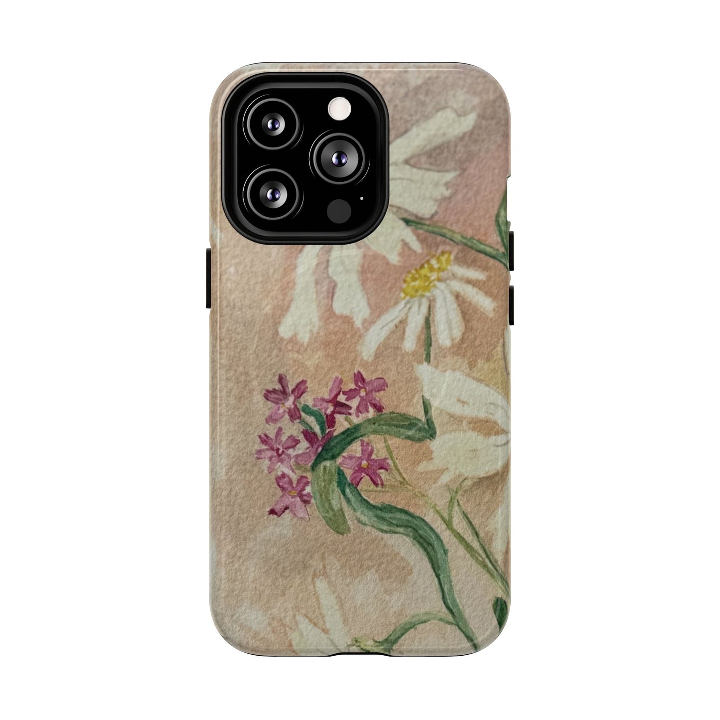 Floral Daisies Tough Magnetic Phone Case — Vintage Wildflower Design