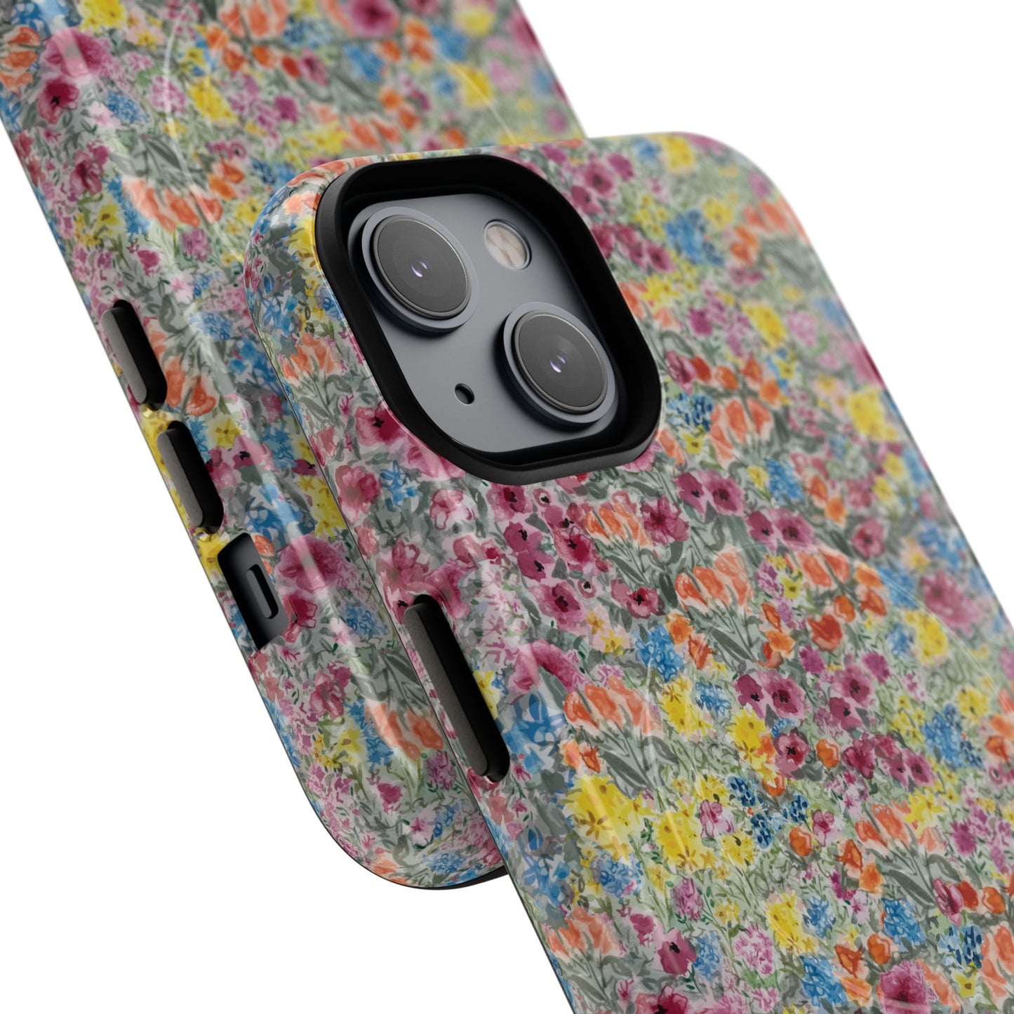 Meadow Blooms Floral Tough Phone Case — Colorful Wildflower Protective Cover
