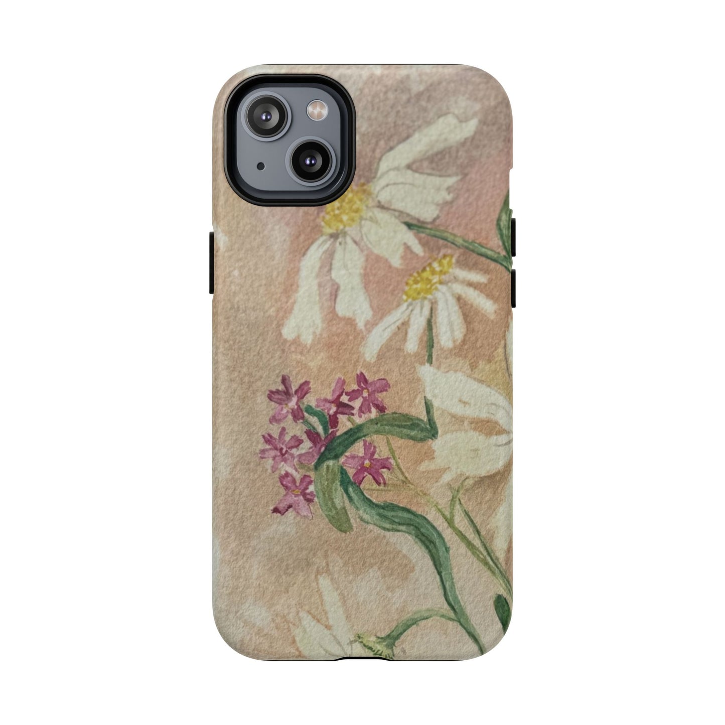 Floral Daisies Tough Magnetic Phone Case — Vintage Wildflower Design