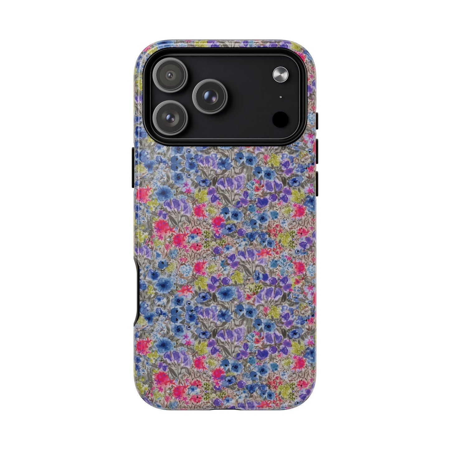 Blue Wildflower Meadow Blooms Watercolor Blue & Violet Floral Tough Magnetic Phone Cases