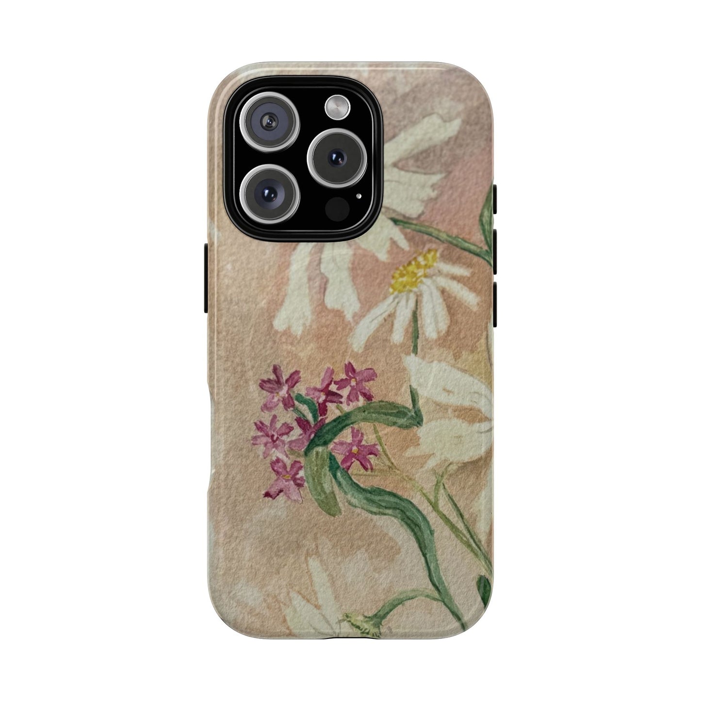 Floral Daisies Tough Magnetic Phone Case — Vintage Wildflower Design