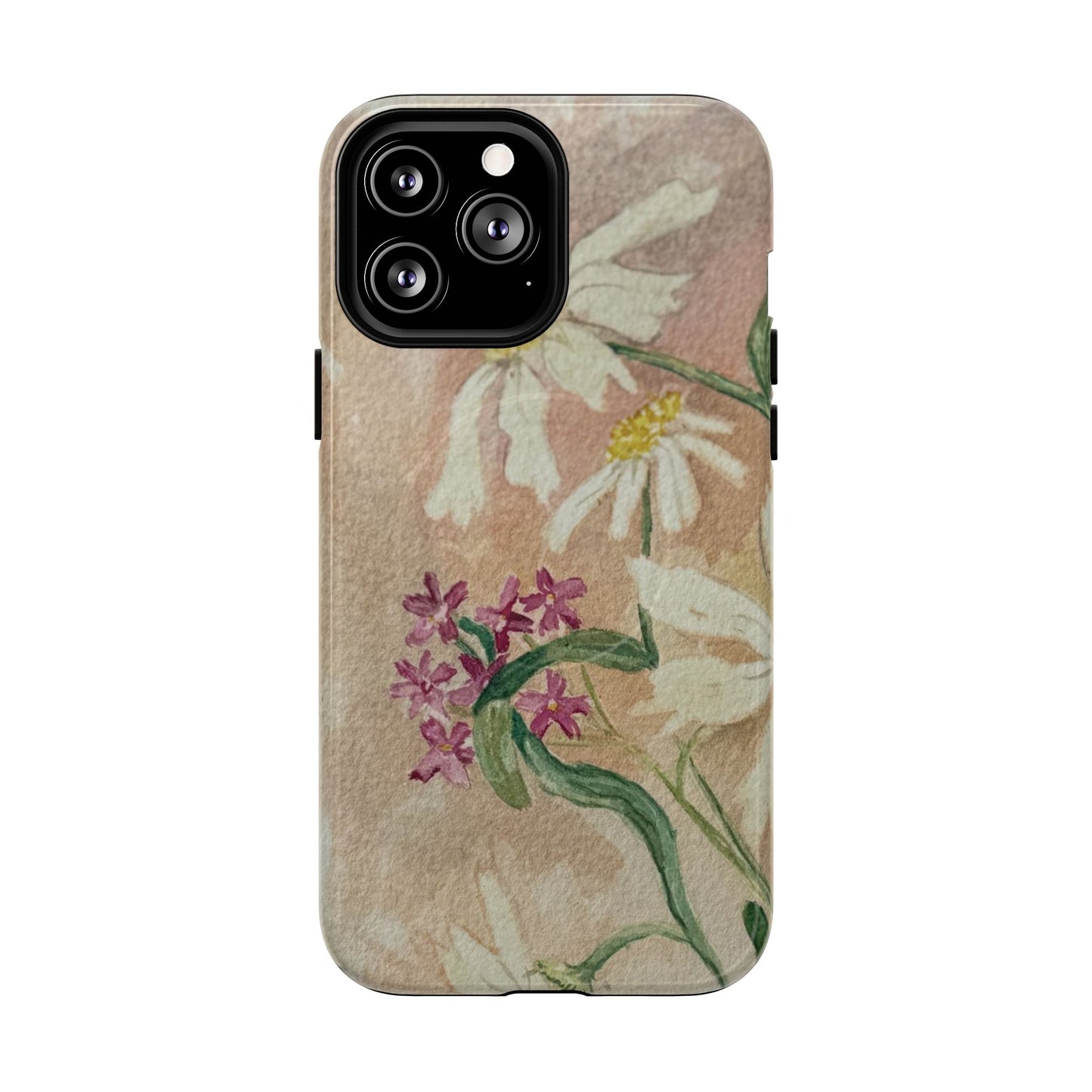 Floral Daisies Tough Magnetic Phone Case — Vintage Wildflower Design