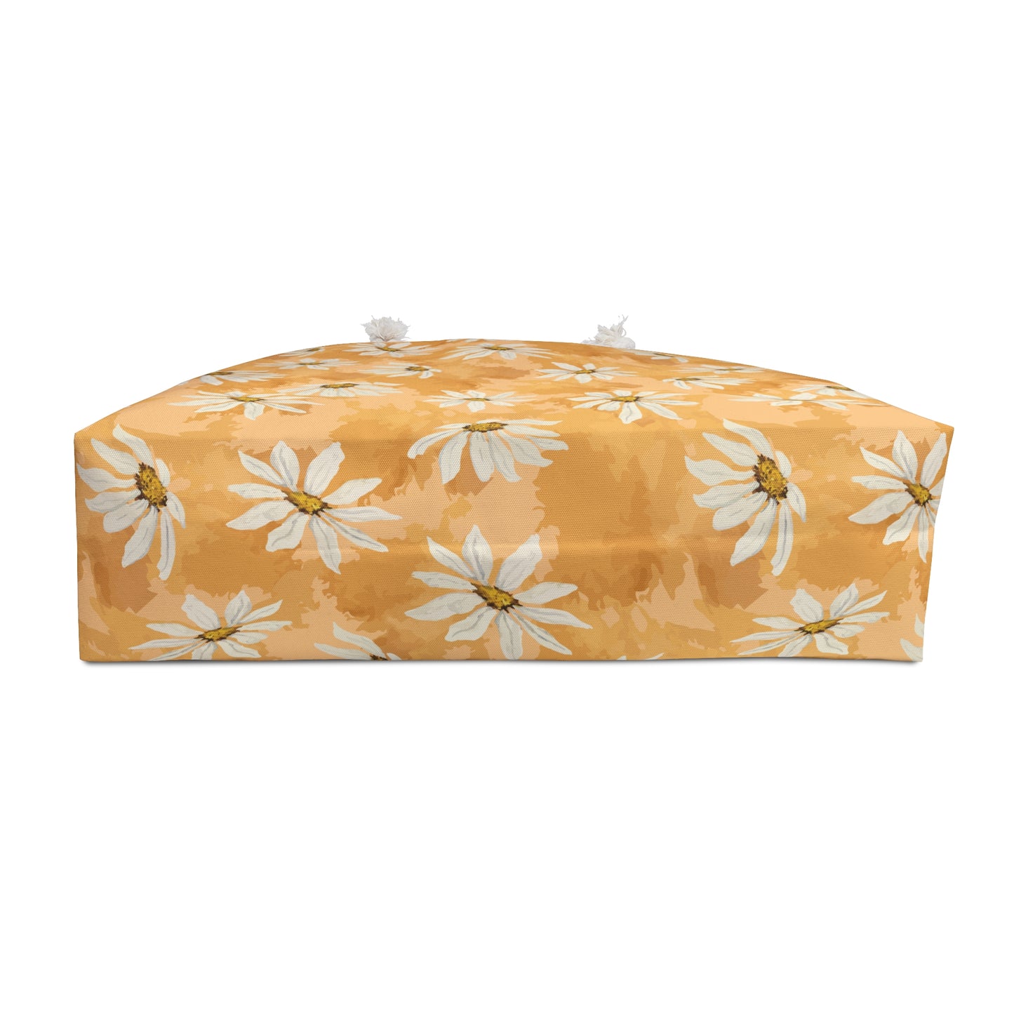 Golden Hour Daisy Weekender Bag – Overnight Travel, Beach & Market Tote Warm Honey Daisy Print
