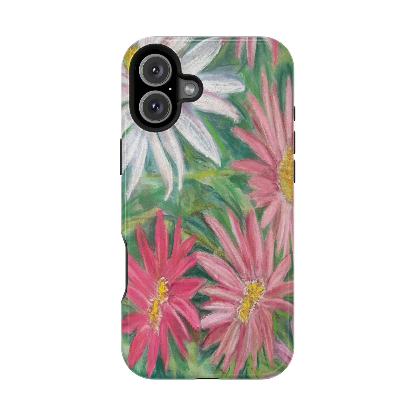 Painted Daisy  Magnetic Phone Case — Impact‑Resistant Protective Cover