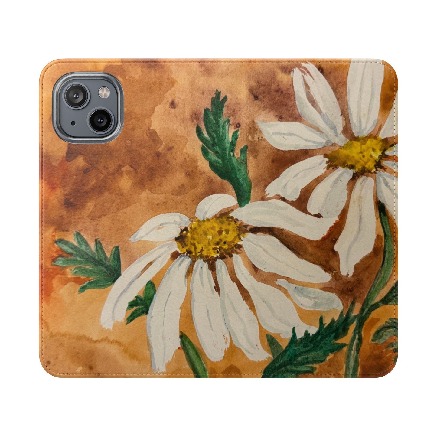Golden Hour Daisies — Fold-Over Phone Case