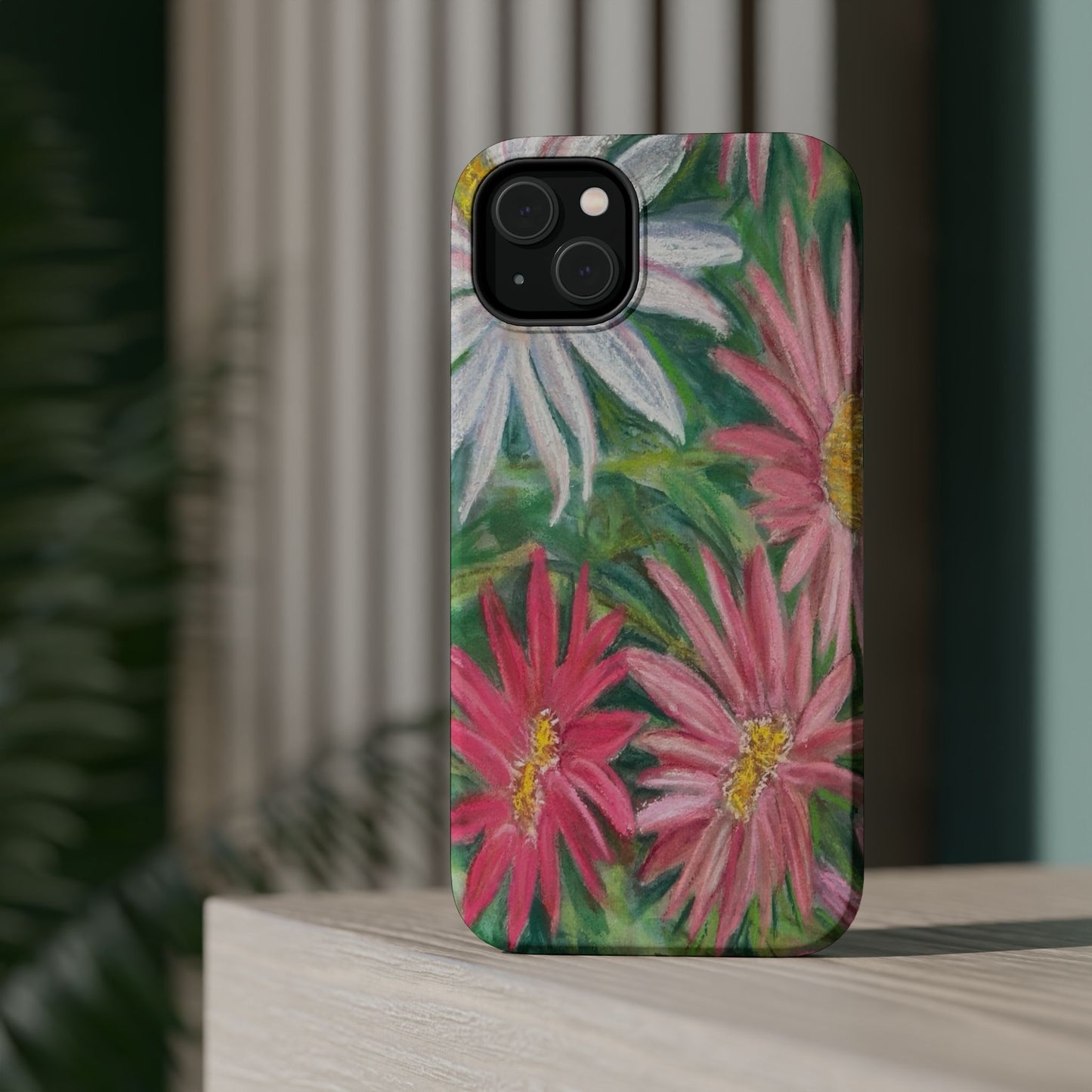Painted Daisy  Magnetic Phone Case — Impact‑Resistant Protective Cover