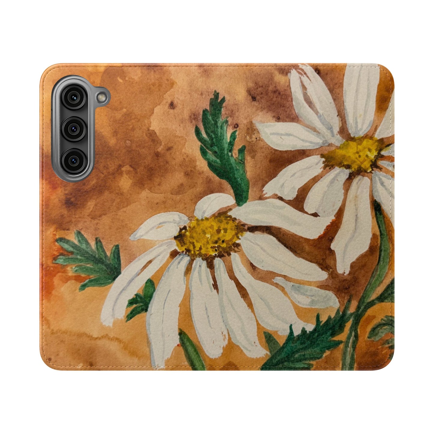Golden Hour Daisies — Fold-Over Phone Case