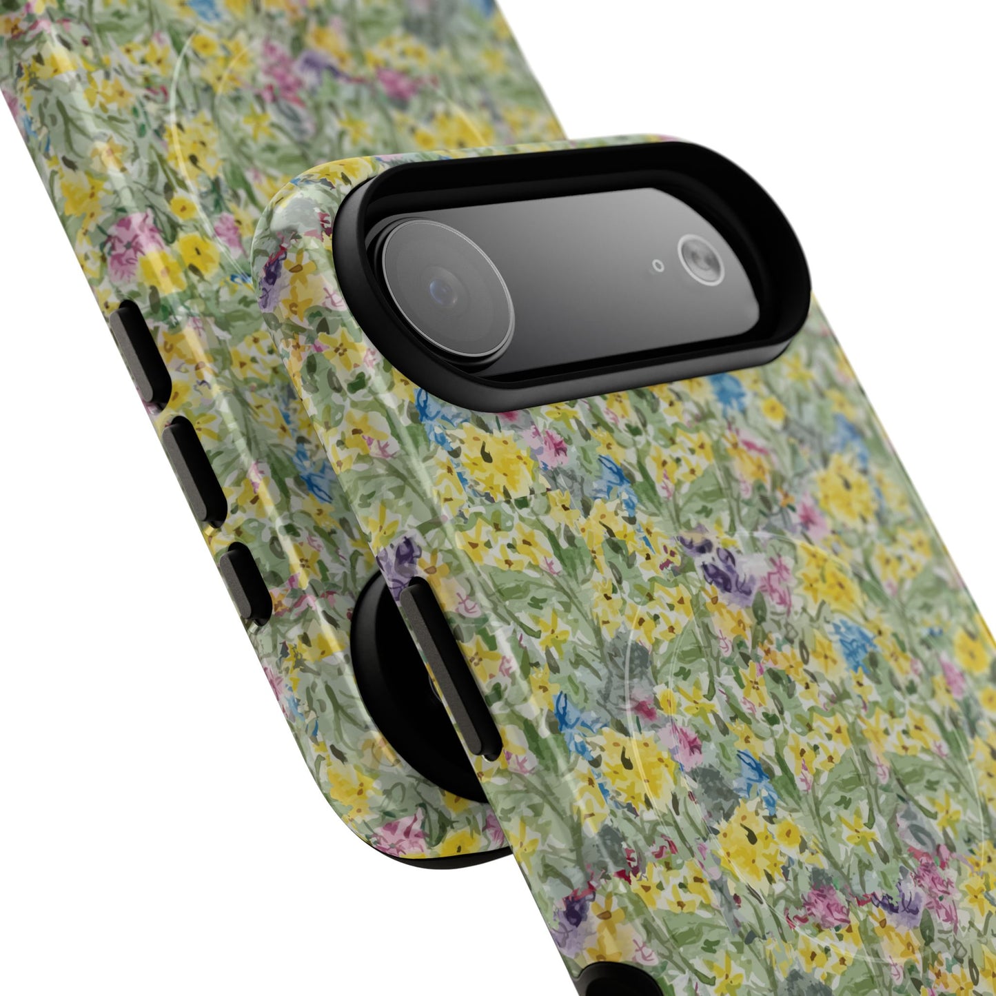 Wildflower Meadow Tough Magnetic Phone Case Watercolor Floral Botanical Case