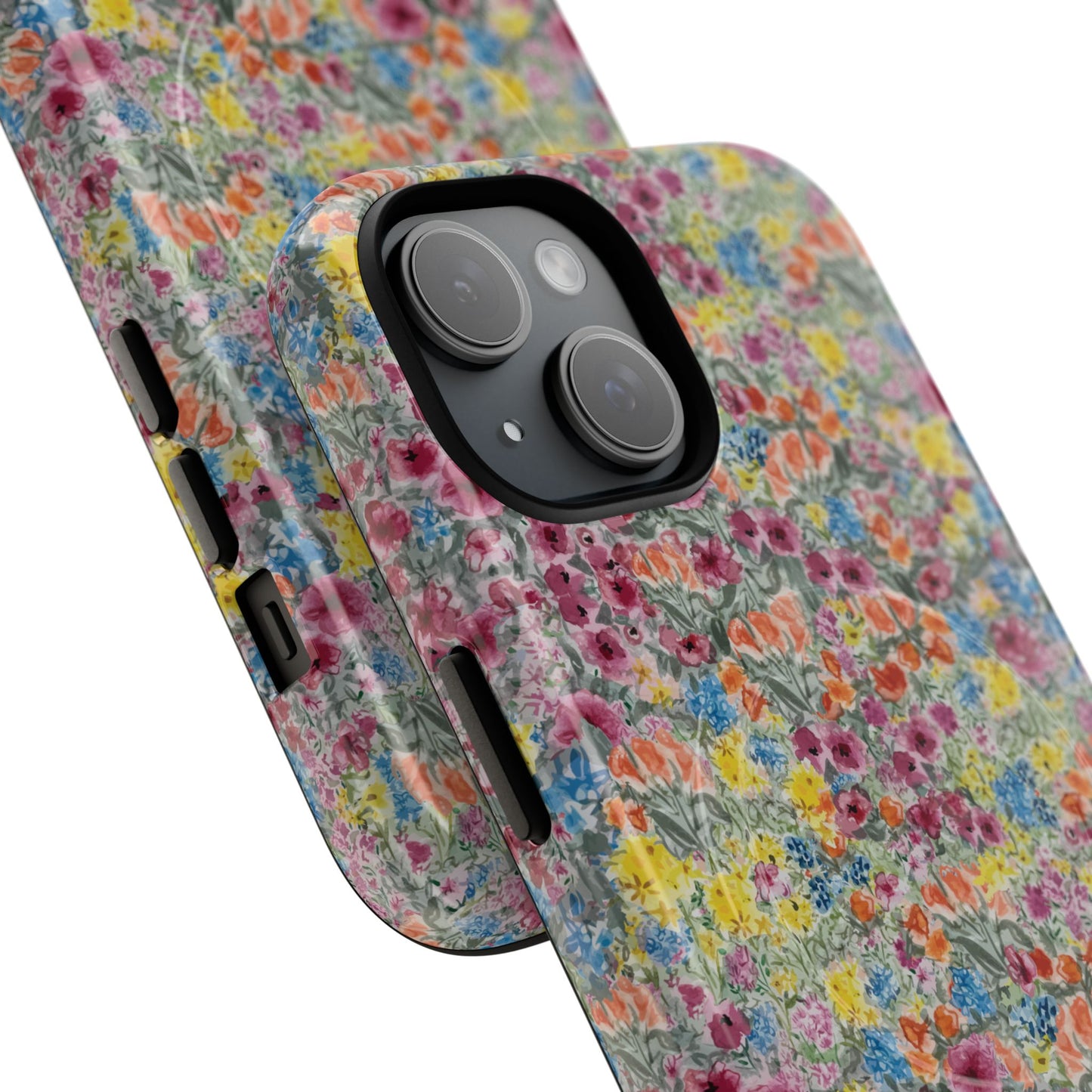 Meadow Blooms Floral Tough Phone Case — Colorful Wildflower Protective Cover